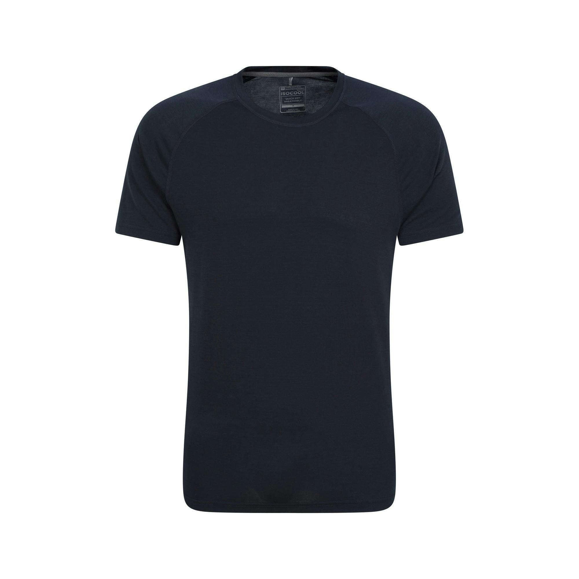 Mountain Warehouse Men's Quick Dry T-Shirt - Navy - 3XL - Navy - 95% Polyester/5% Elastane