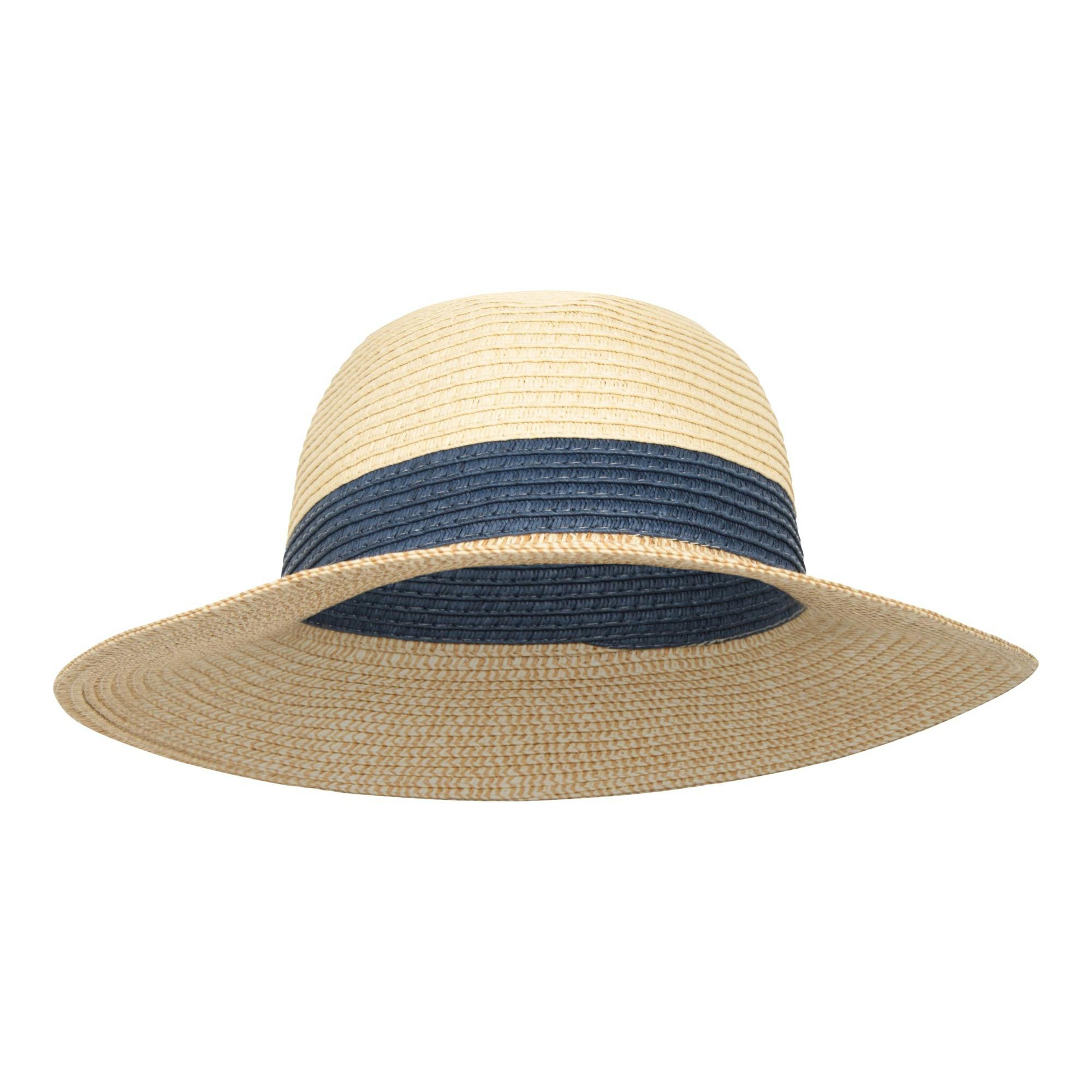 Mountain Warehouse Women's Beige Whitby Colour Block Sun Hat - One Size - 100% Mixed