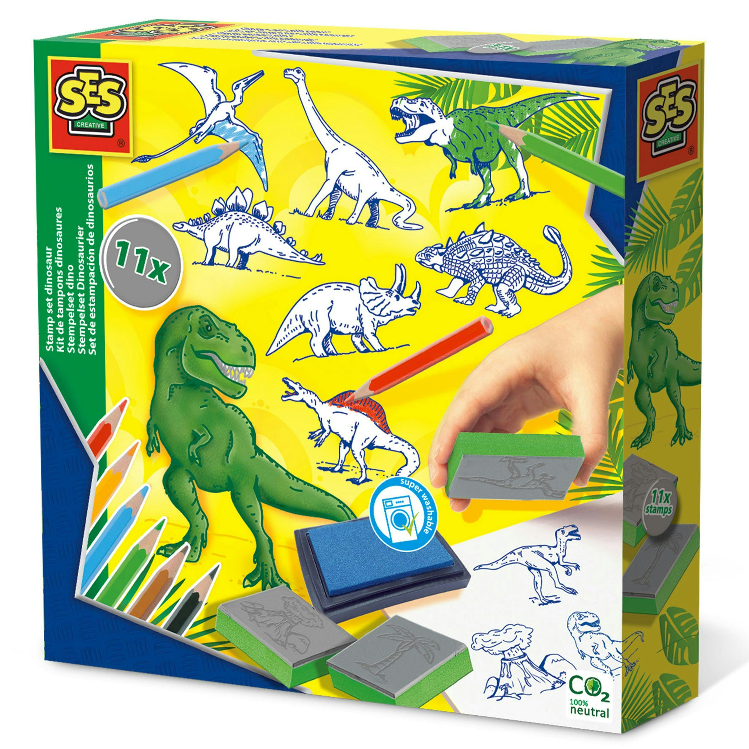 Dino Ses Creative Stamp Set Dinosaur