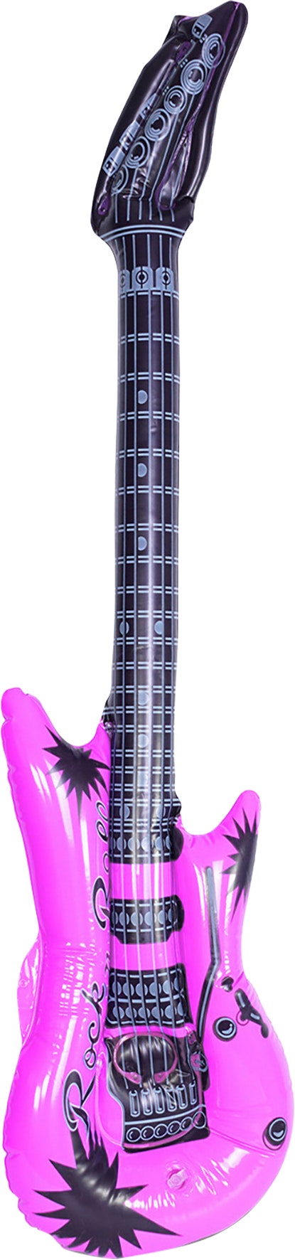 Cheetah Pink Party Inflatable 95Cm Guitar