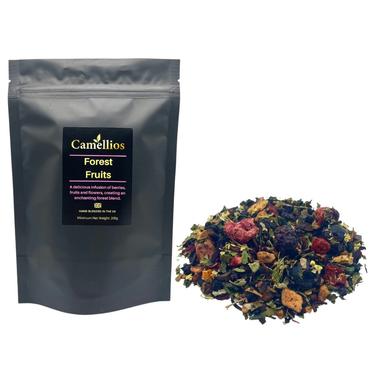 Camellios Light Forest Fruits Tea, Herbal Loose Leaf Tea - 200G