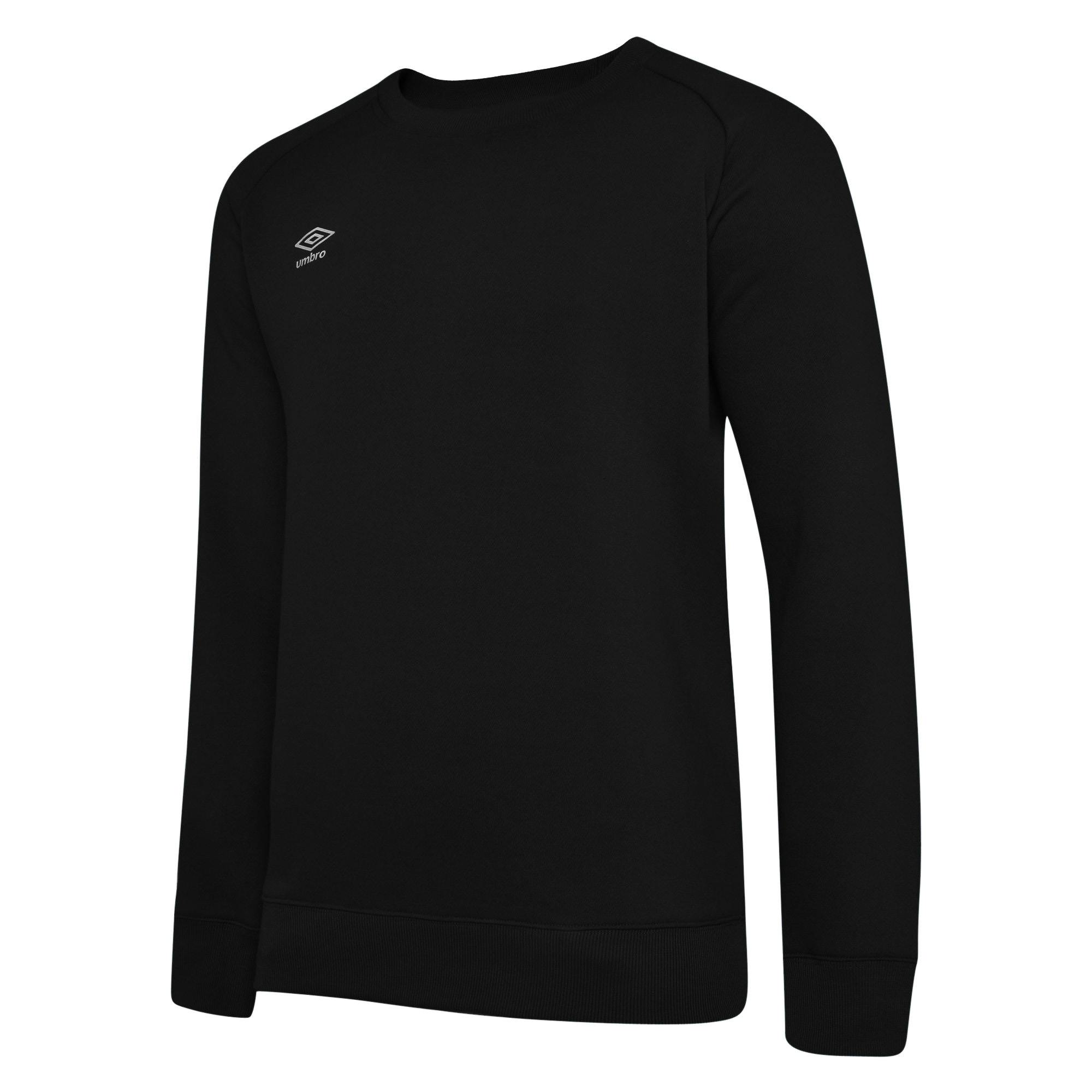 Umbro Women's Black/White Club Leisure Sweatshirt - L - 80% Cotton/20% Polyester