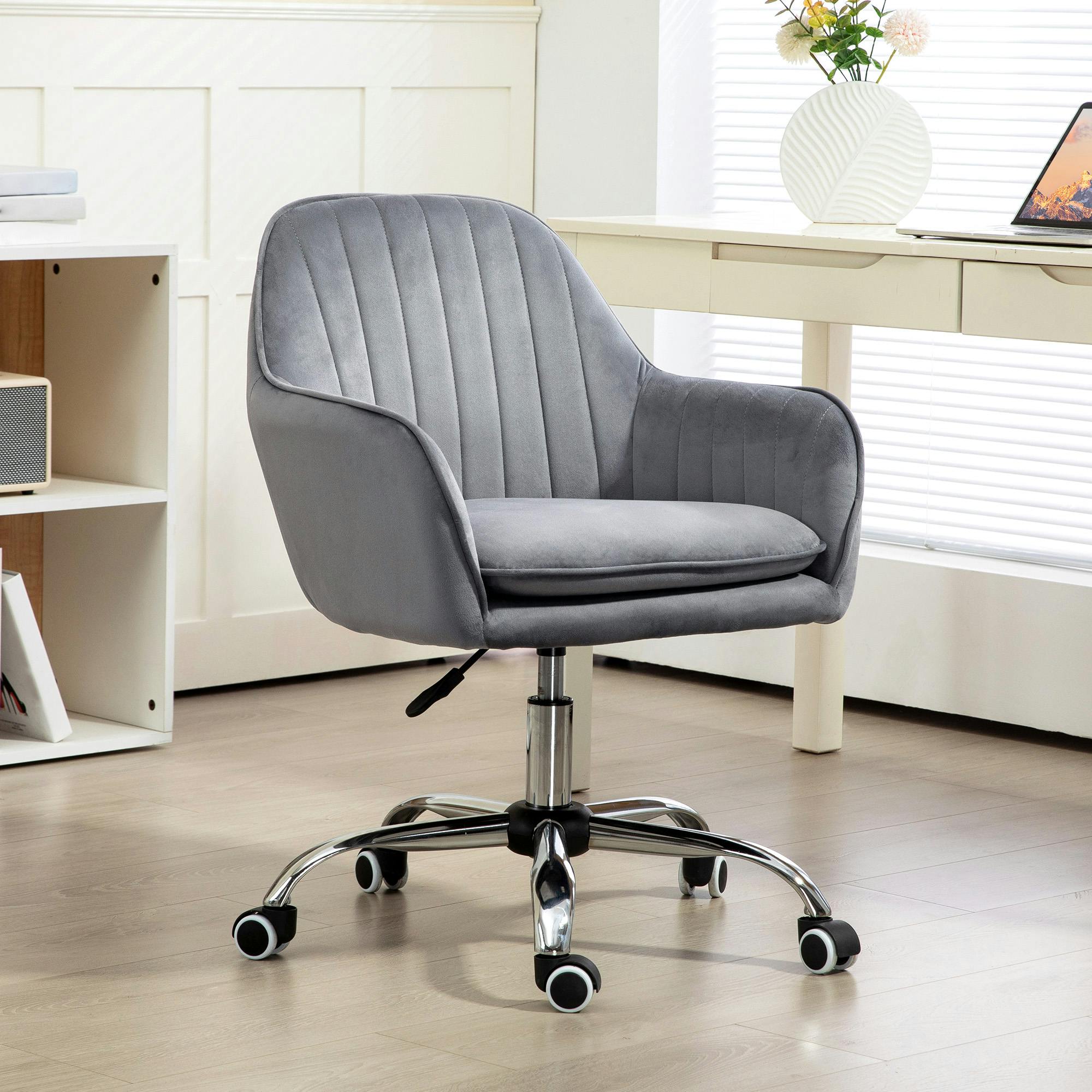 Rackhams Pink Office Chair, Swivel Desk Chair W/ Adjustable Height,