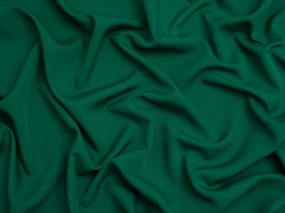Minerva White Core Range Soft Touch Crepe Fabric - Plain Design Dressmaking Fabric, 110 Cm / 44" Wide - Per Metre - Bright Jade