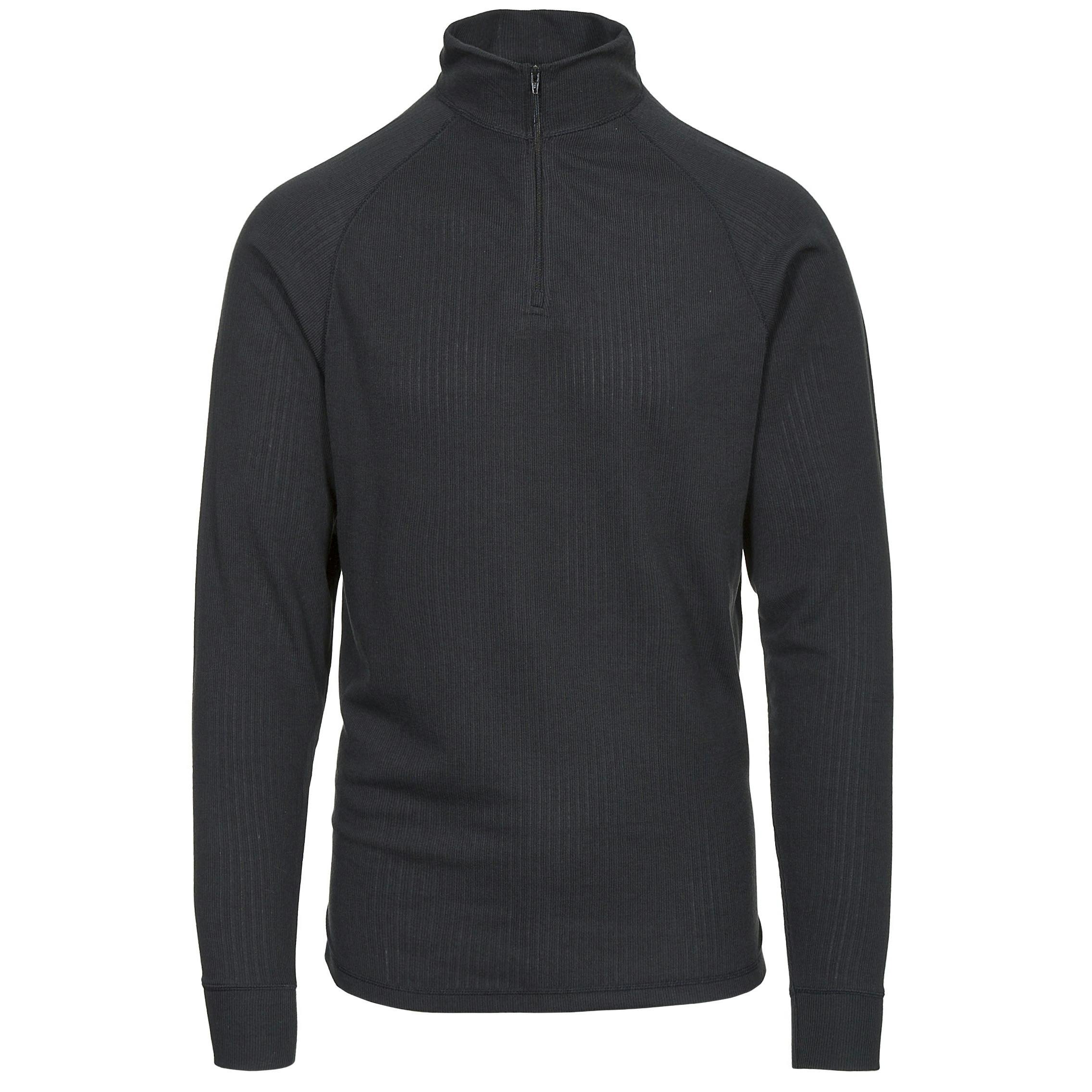 Trespass Unisex Black Adults Wise360 Quick Dry Base Layer Top - M - 100% Polyester