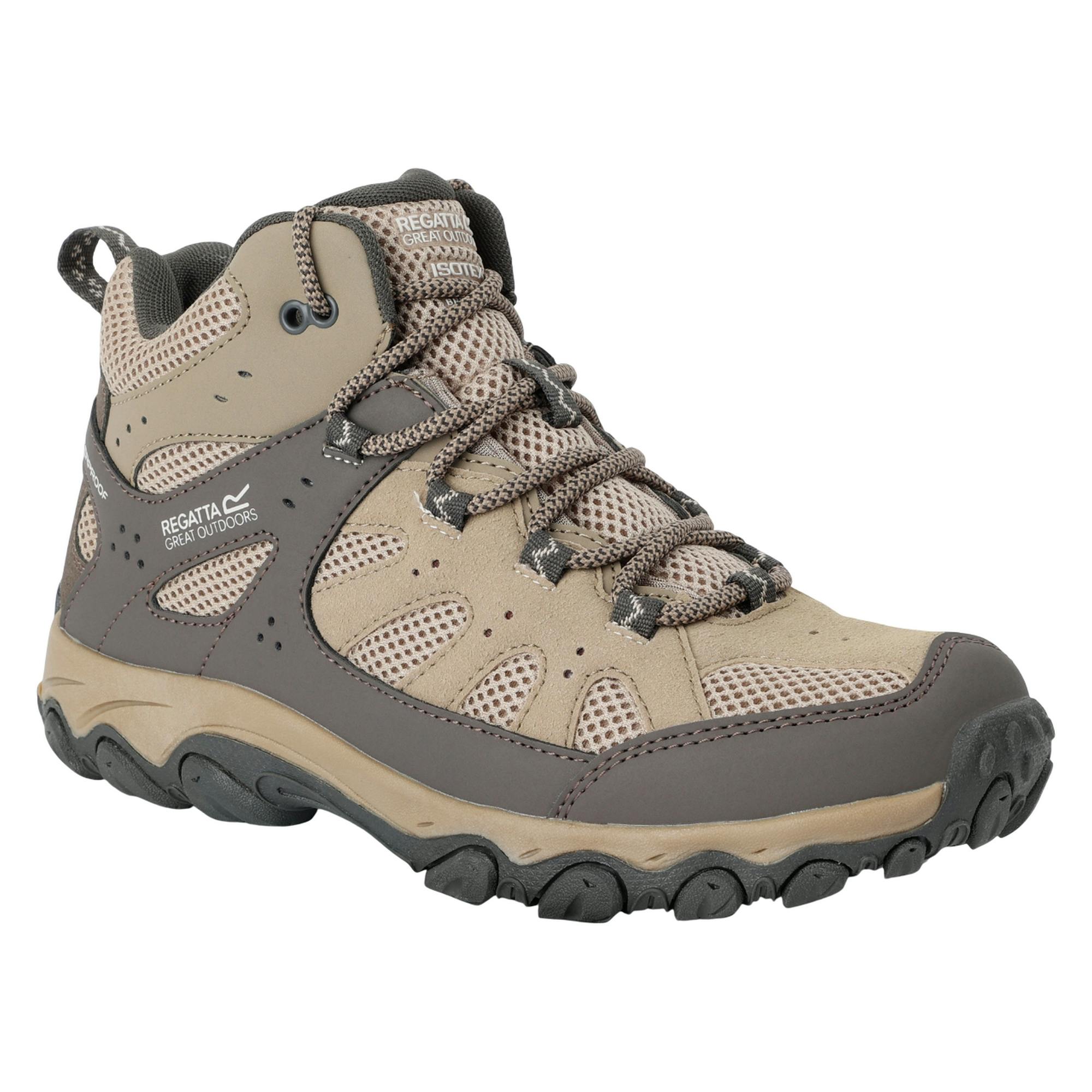 Regatta Women's Edgepoint Iv Mid Cut Walking Boots - Soft Taupe/Treetop - 8 Uk - Soft Taupe/Treetop - 100% Mixed