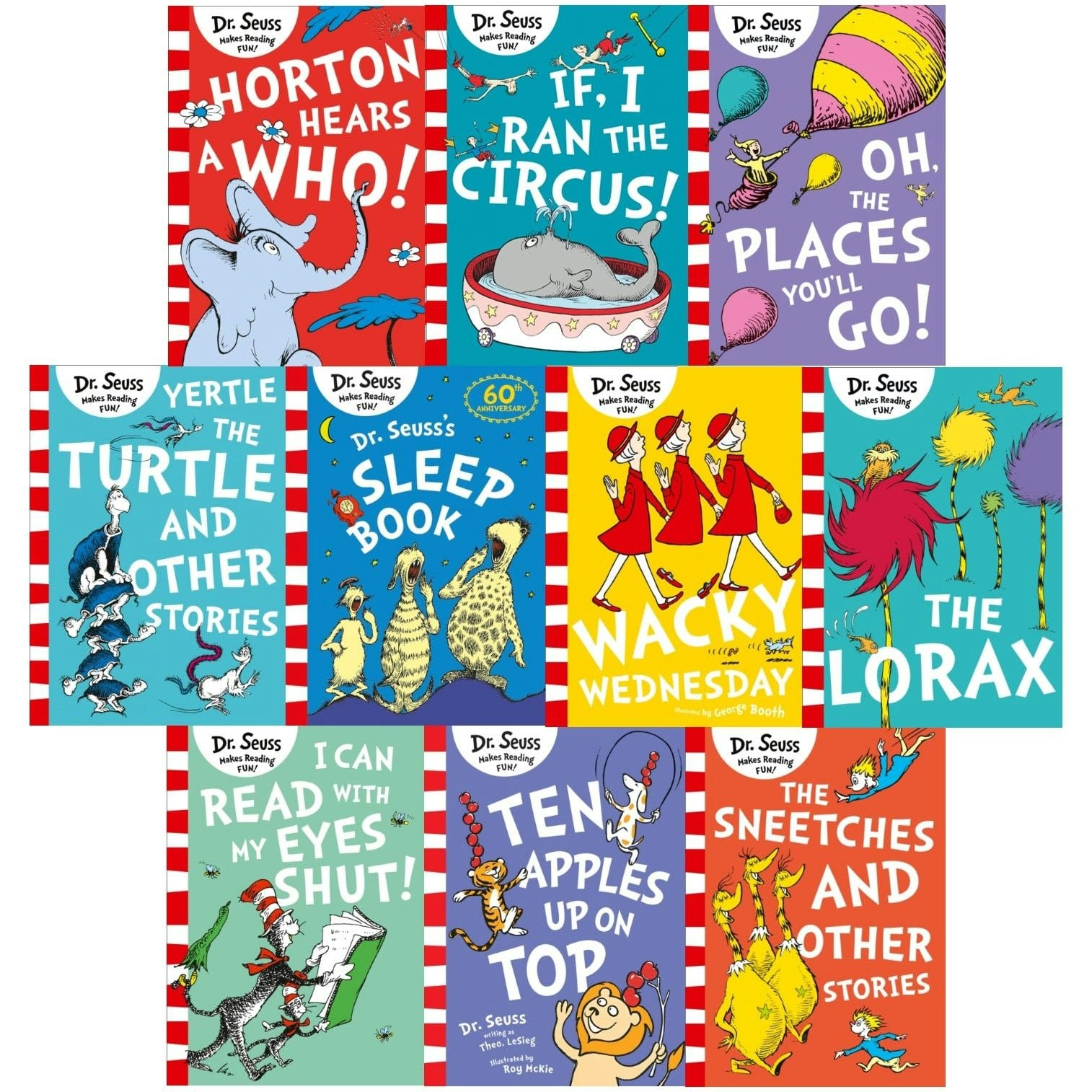 B&Q -  Dr Seuss Childrens Book Collection 10 Books Set The LoraxScrambled Eggs SuperHorton Hears A Who And More - Image 6
