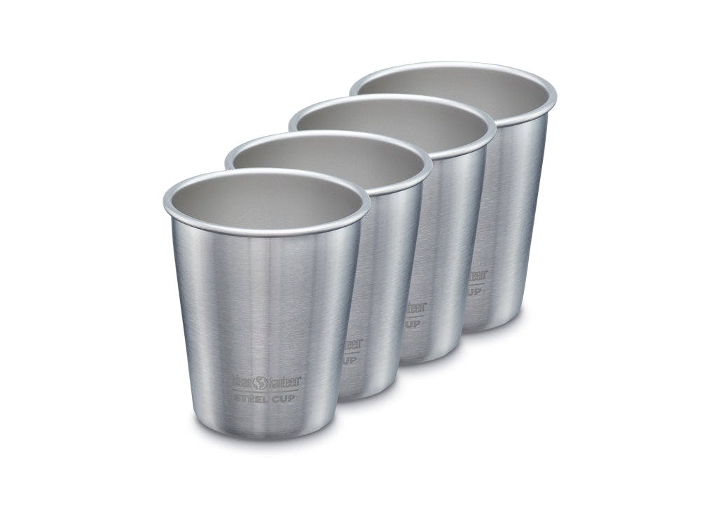 Klean Kanteen 296Ml Cup 4-Pack - Brushed Stainless