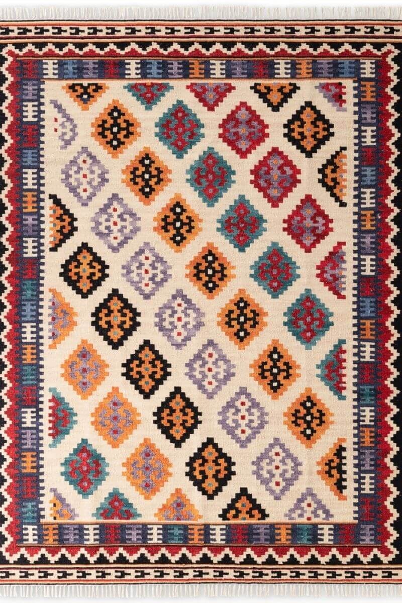 Hanse Home Kamal Kelim Rug – Bordered Design - 160X230 Cm