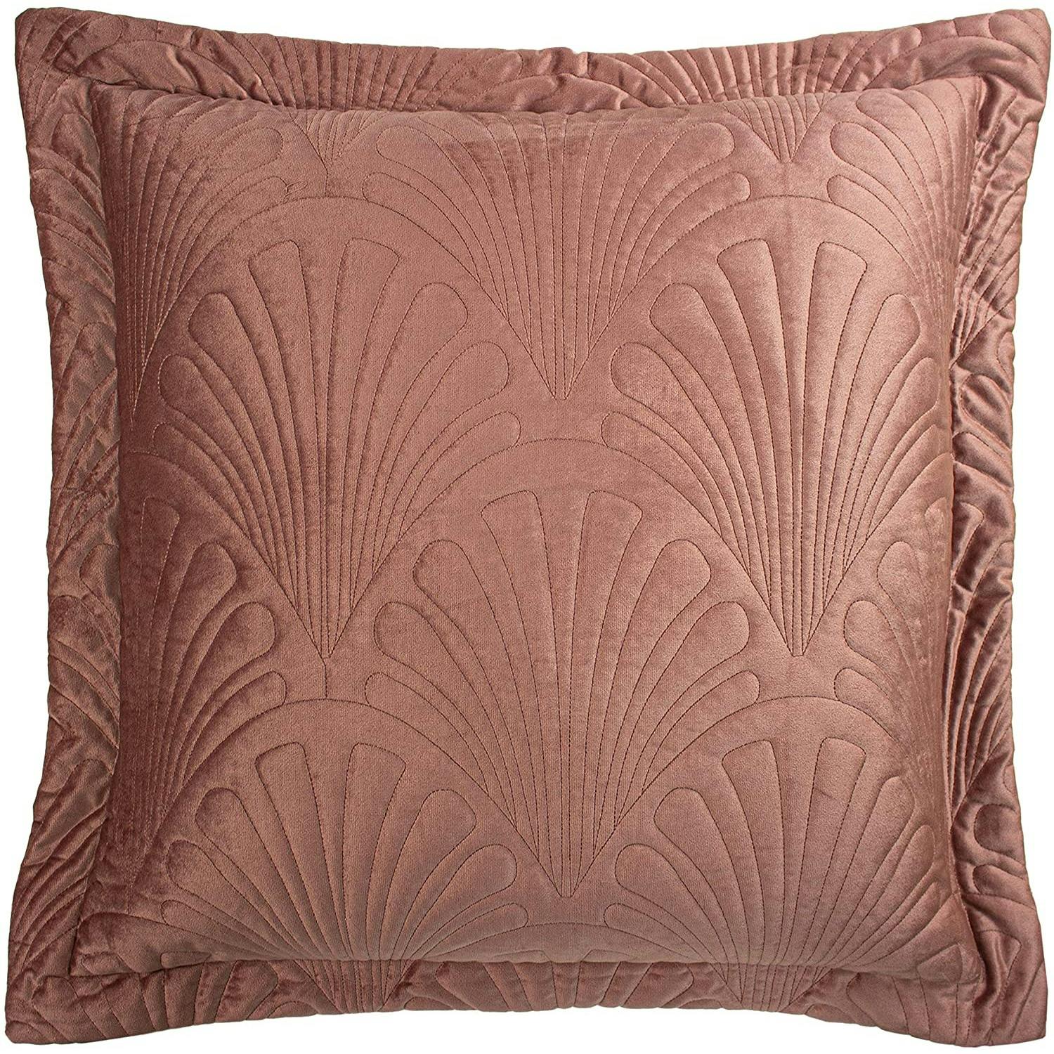 Paoletti Pink Palmeria Cushion Cover - Blush - One Size - Blush - 100% Mixed
