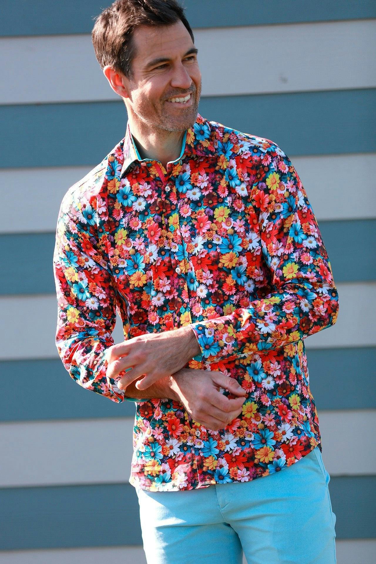 Claudio Lugli Daisy Garden Print Shirt - Xxl
