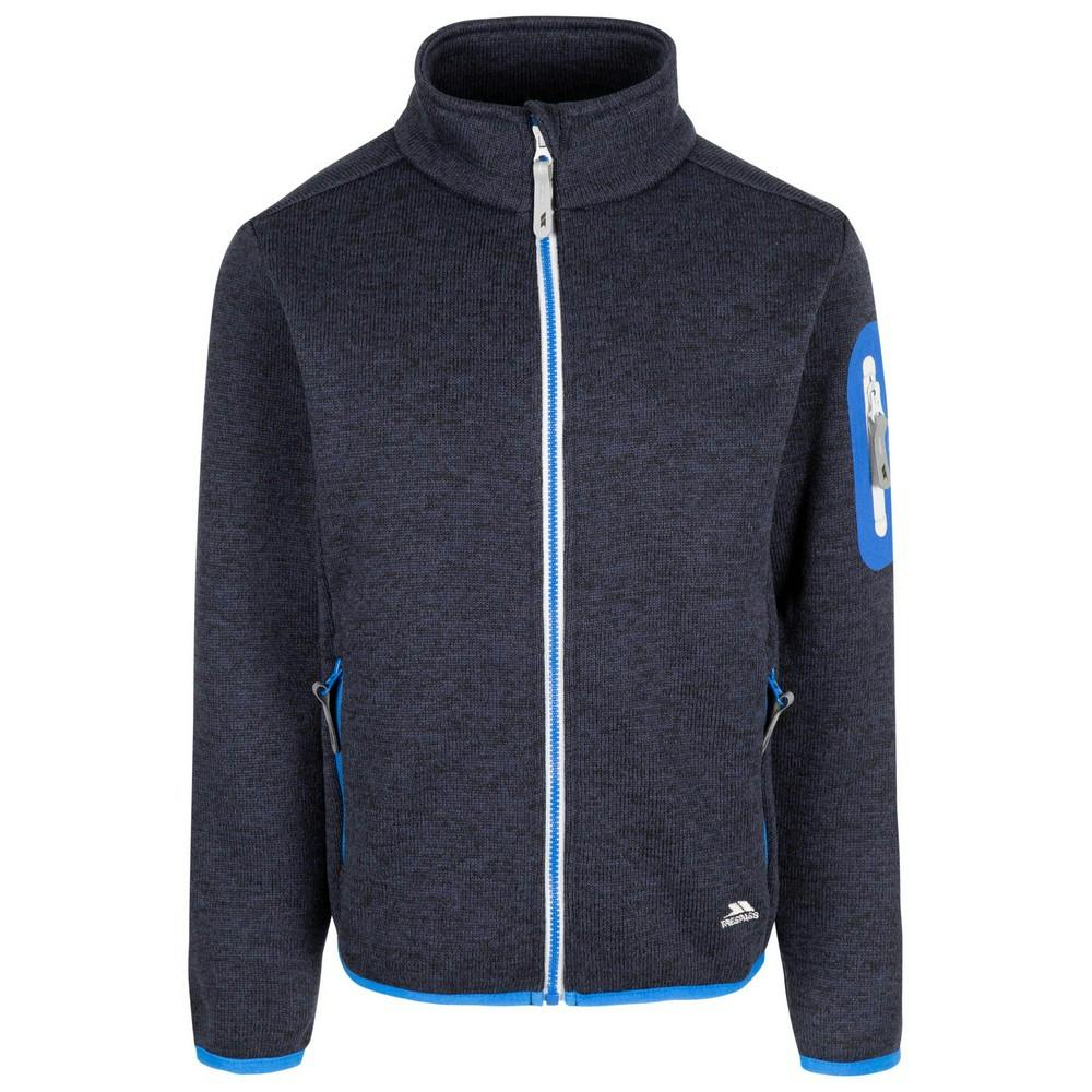 Trespass Childrens/Kids Whisk At300 Fleece Jacket - Navy - 9-10 Years - Navy - 100% Recycled Cotton