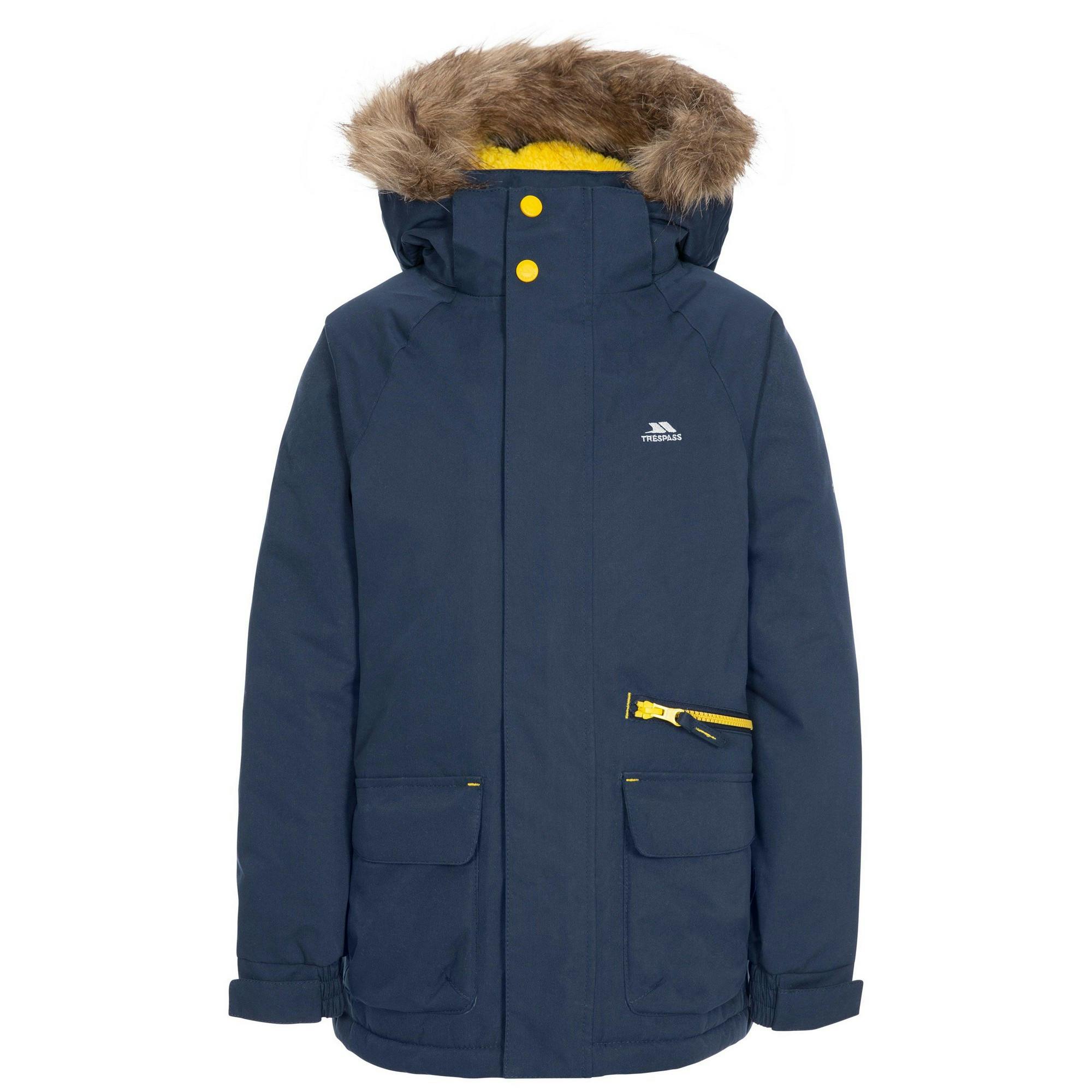 Trespass Childrens/Kids Upbeat Parka - Navy - 5-6 Years - Navy - 100% Polyester