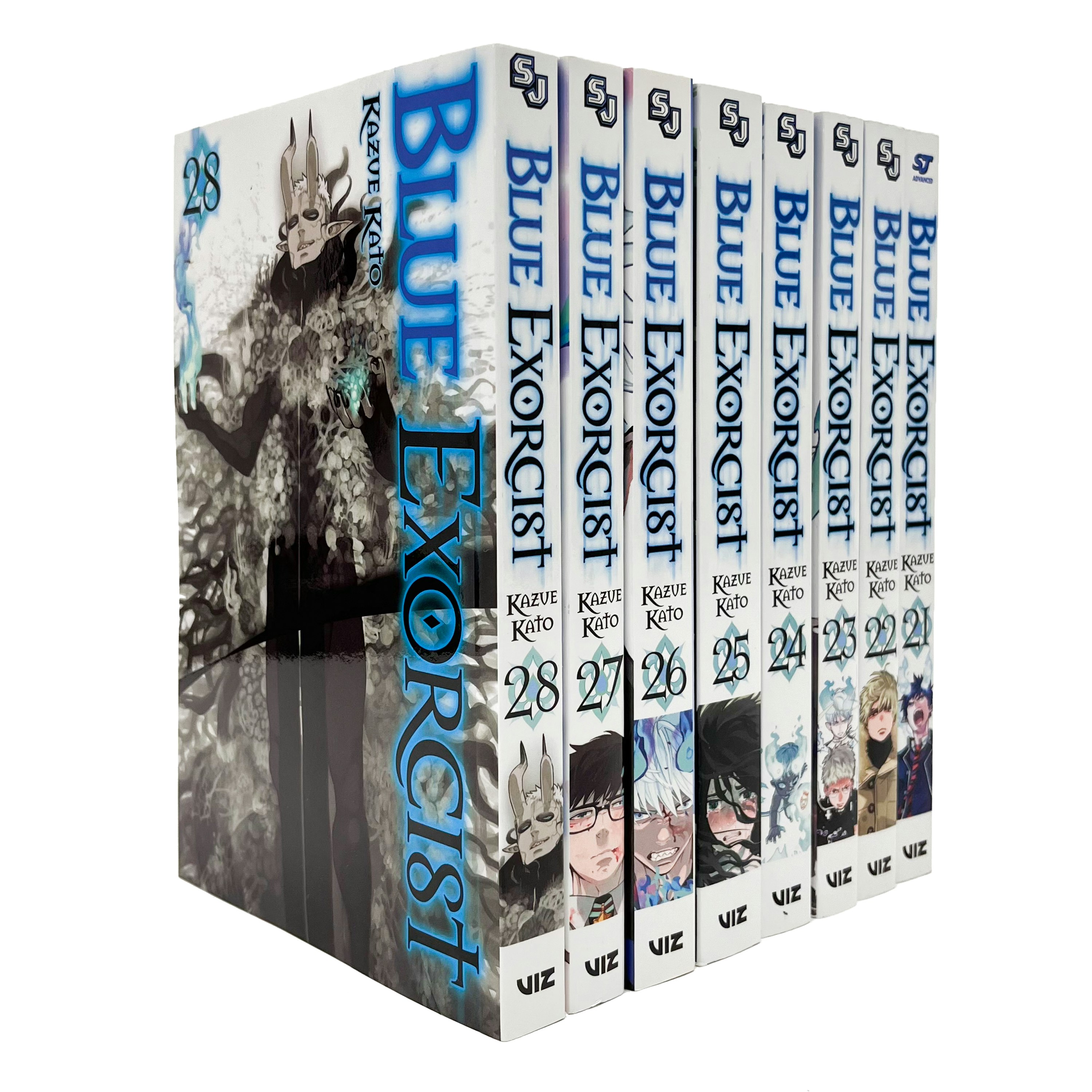 Viz Media Blue Exorcist Volume 21-28 Collection 8 Books Set Series 5 By Kazue Kato