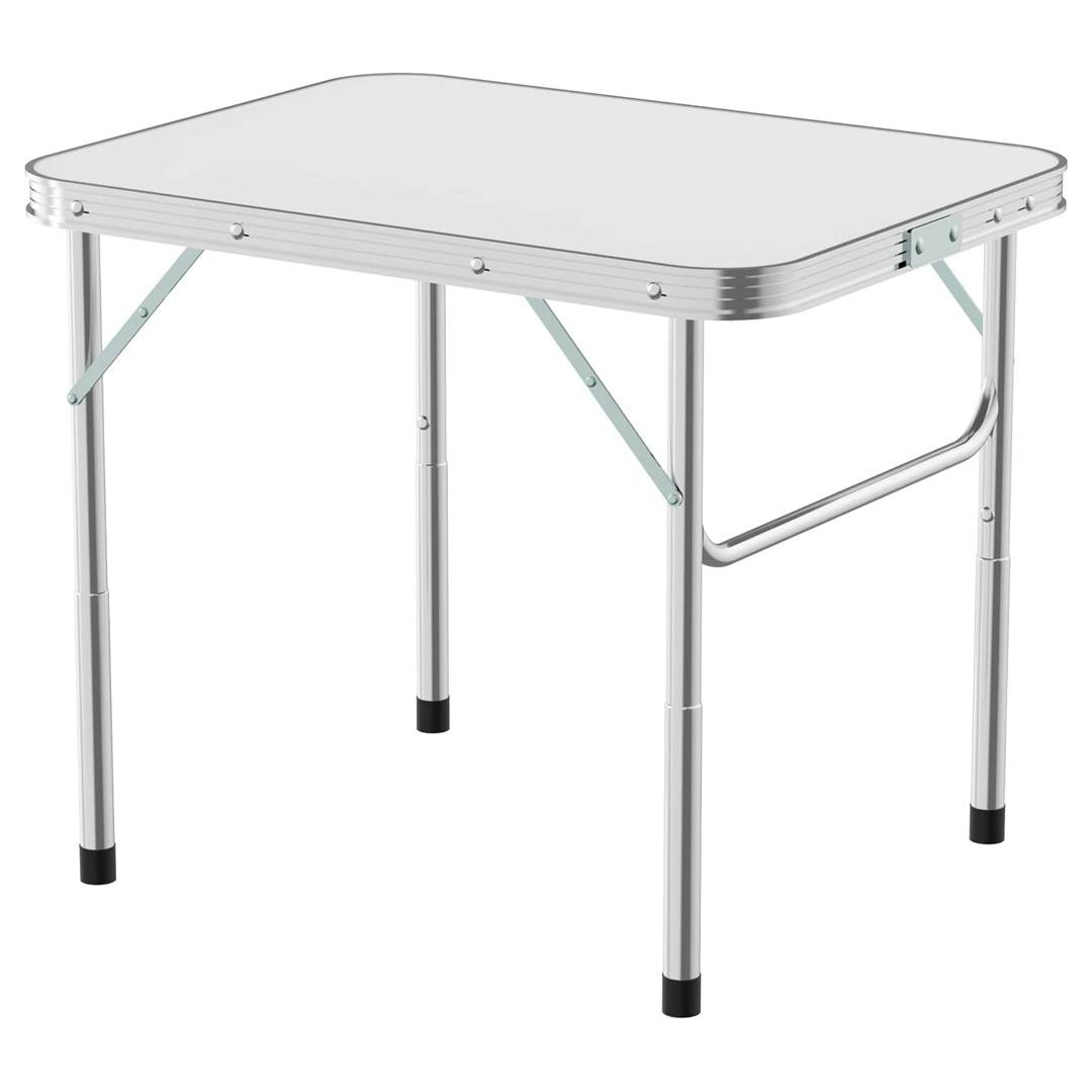 Havendro White 2Ft Foldable Picnic Table Portable Outdoor Camping Folding Desk - 1