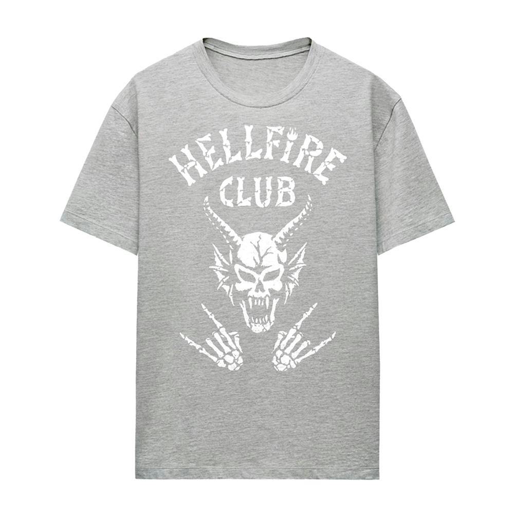 Stranger Things Women's Hellfire Club Bones T-Shirt - Athletic Heather - Xl - Athletic Heather