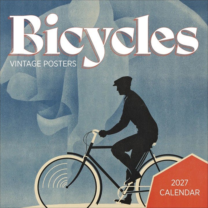 Bicycles, Vintage Posters Calendar 2027, Wall Calendars, Month To View, Sports, Gift - Image 6