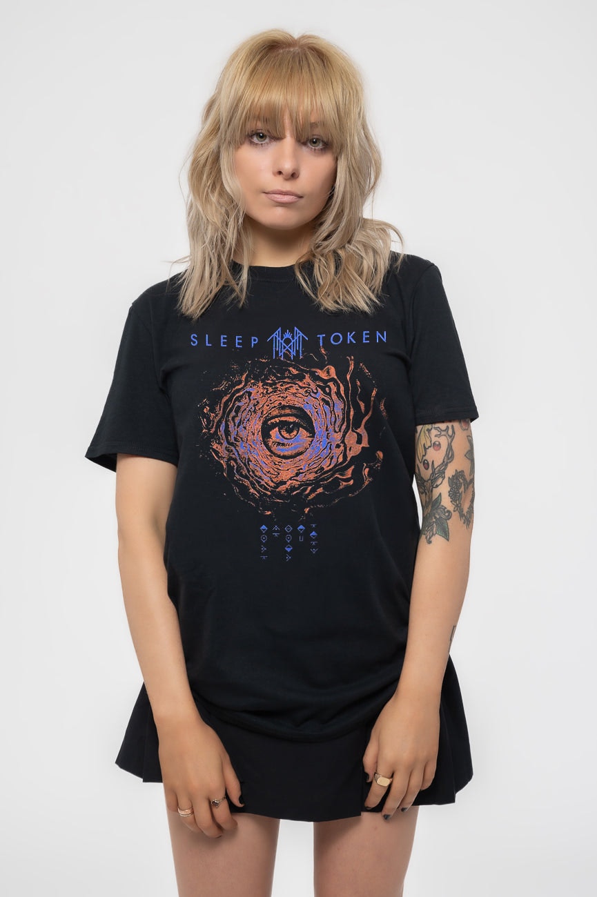 Paradiso Clothing Unisex Black Paradiso Sleep Token Vortex Eye Band Logo T Shirt - Xxl