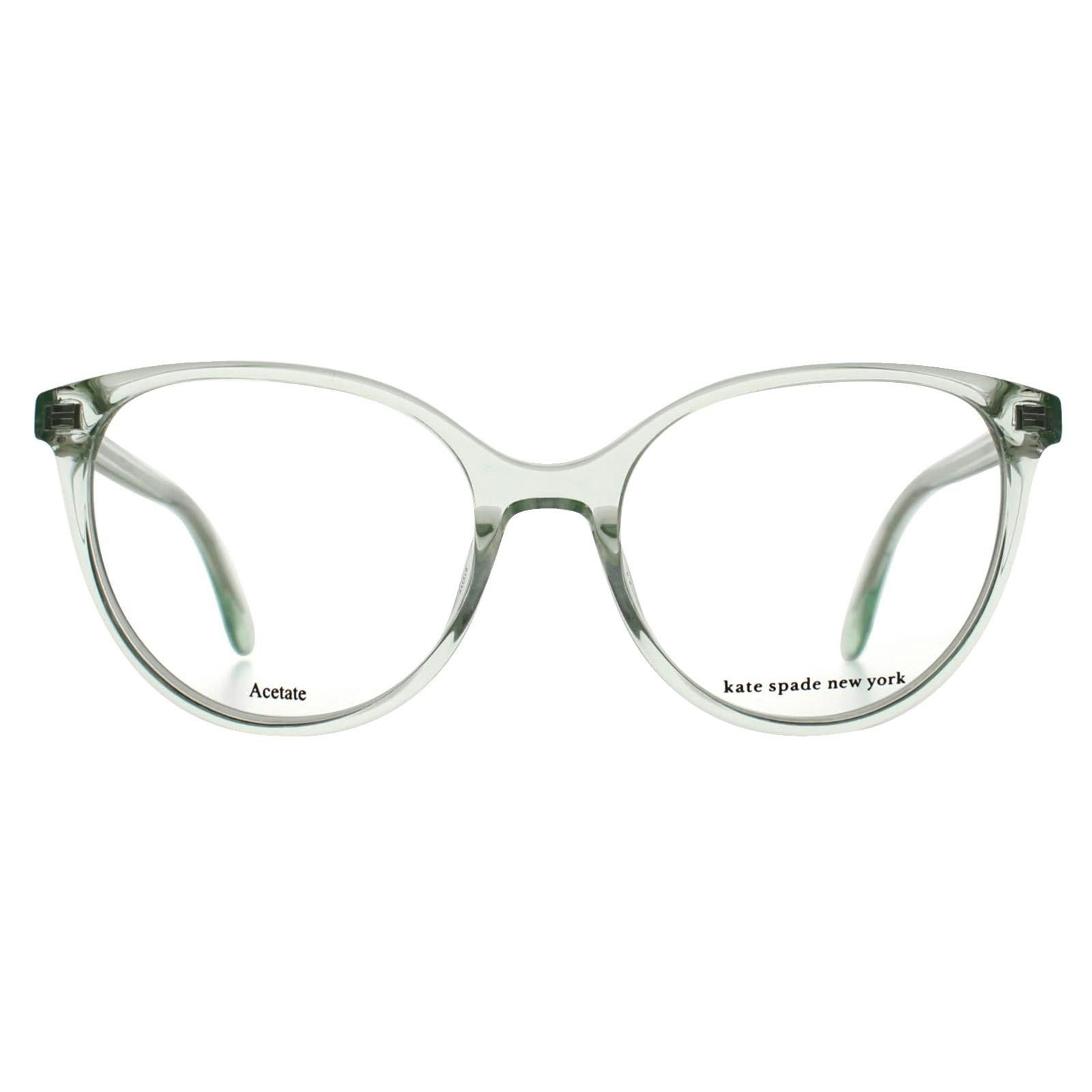 Kate Spade Women's Light/Green Adelle Transparent Glasses