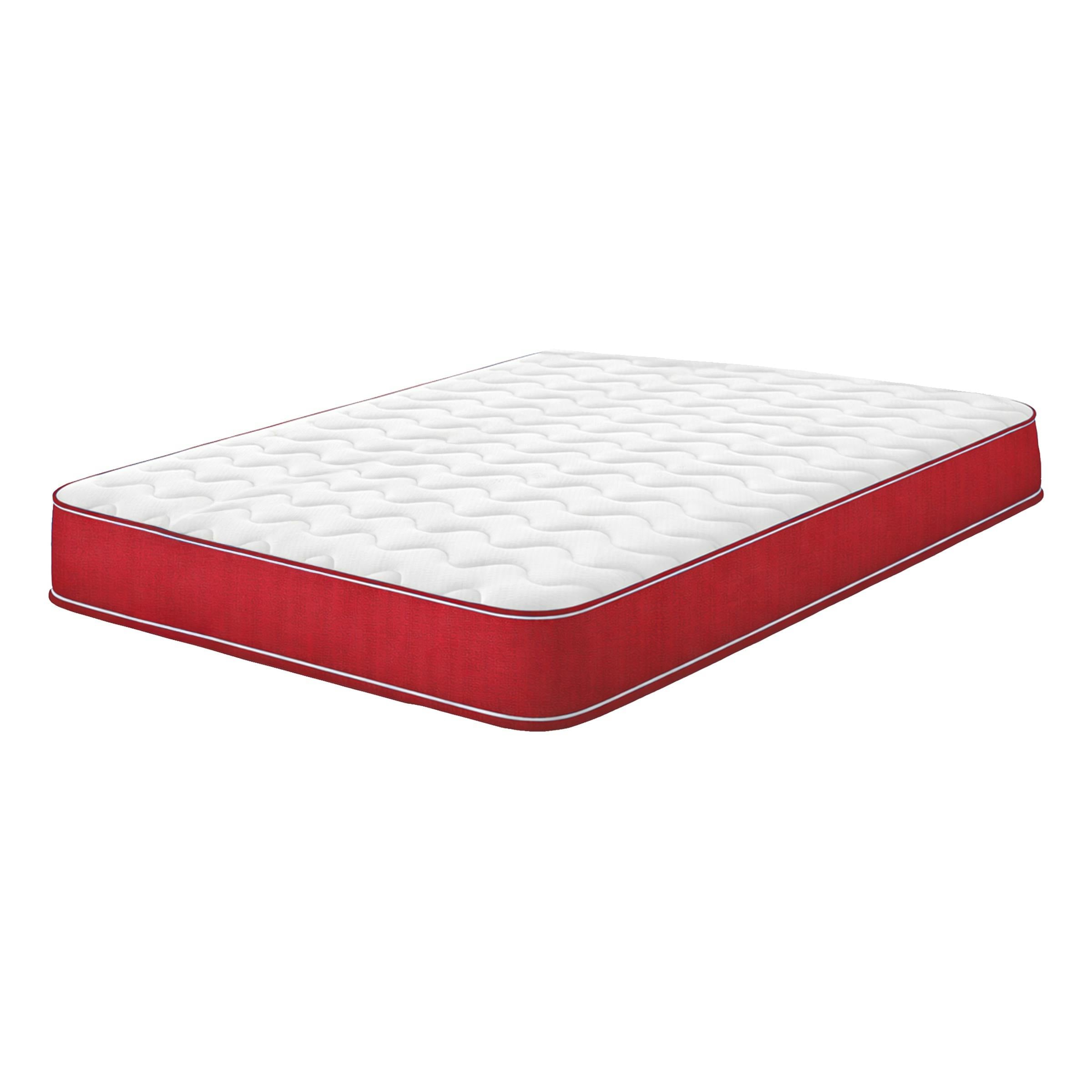 Extreme Comfort Red Shorty Memory Foam Sprung Mattress - Coil Springs & Memory Foam Layer - 1 - 4Ft Small Double Mattress (120Cm X 190Cm)