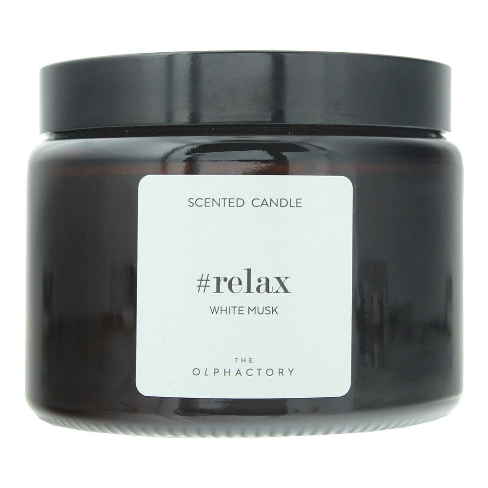 The Olphactory White Relax Musk Scented Candle 360G