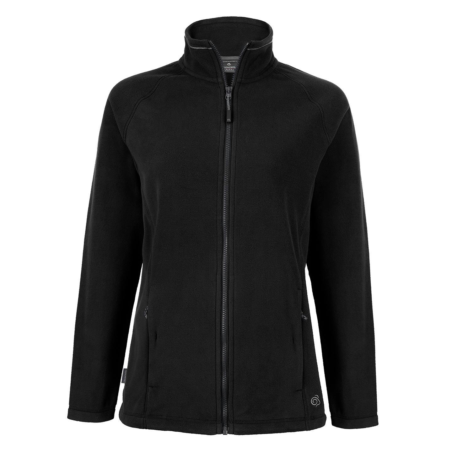 Craghoppers Women's Black Expert Miska 200 Fleece Jacket - 8 Uk - 100% Recycled Polyester