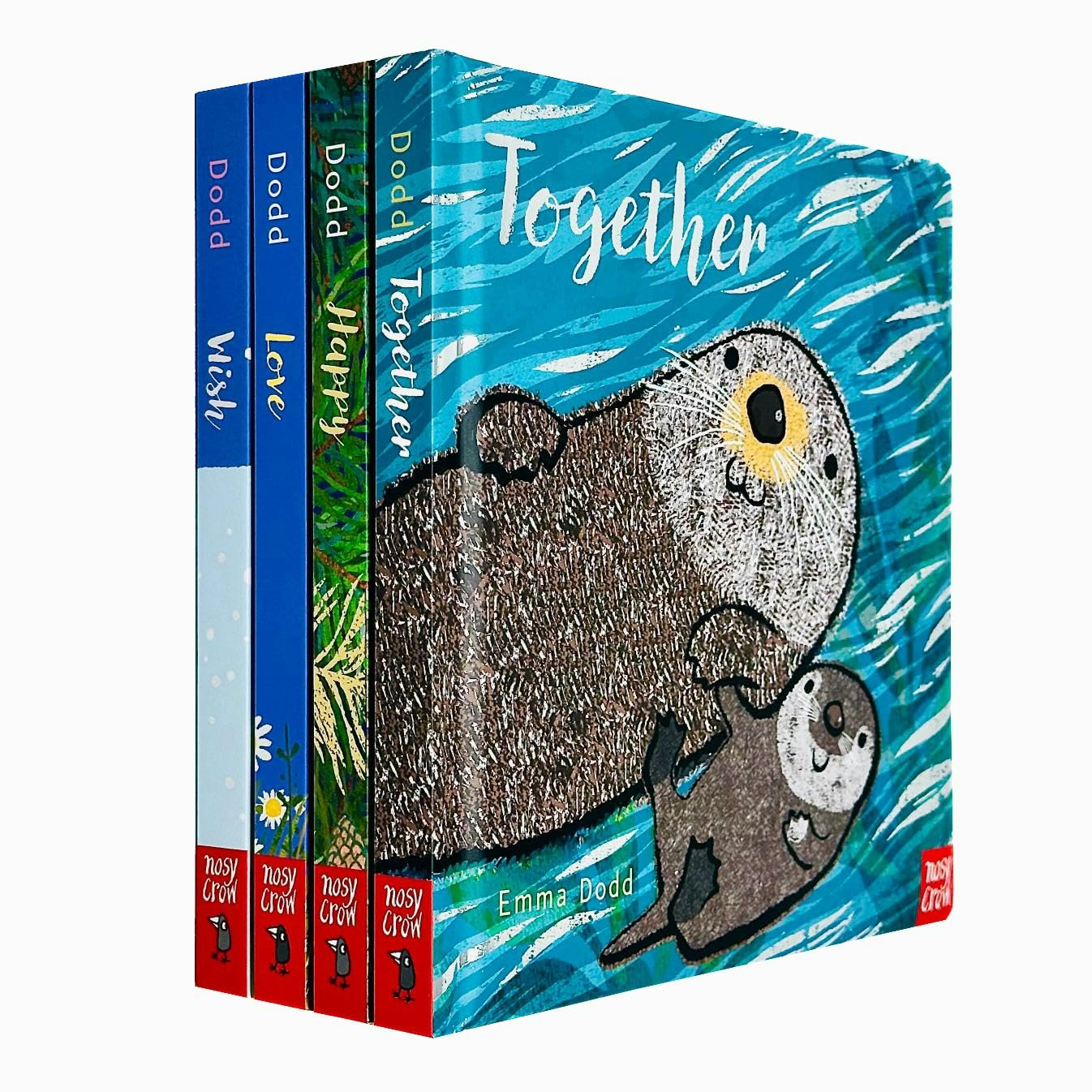 Nosy Crow Emma Dodd Animal Series 4 Books Collection Set (Together, Love, Happy & Wish)