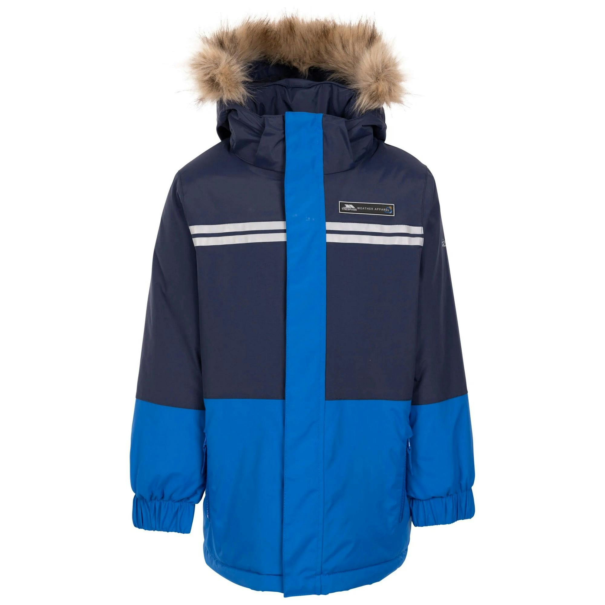 Trespass Blue Childrens/Kids Laytone Raincoat - Navy - 7-8 Years - Navy - 100% Polyester
