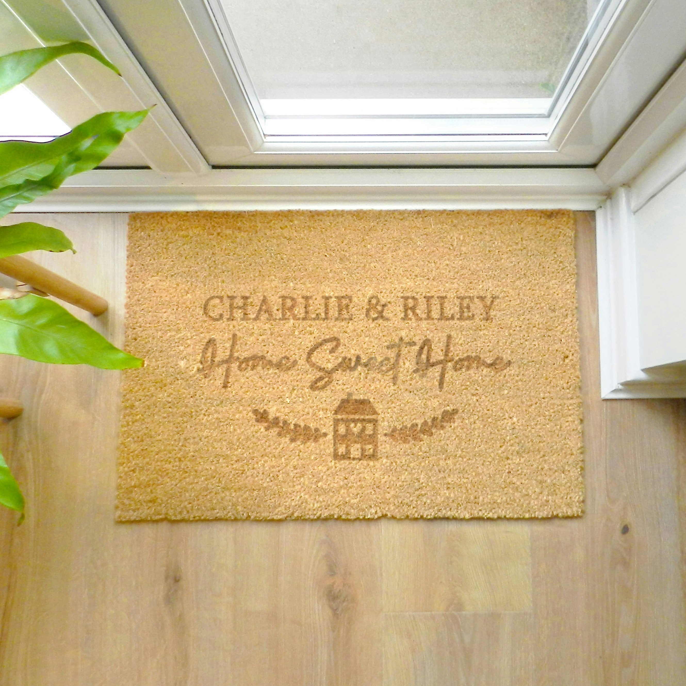 Rackhams Personalised Home Sweet Home Rectangle Indoor Doormat
