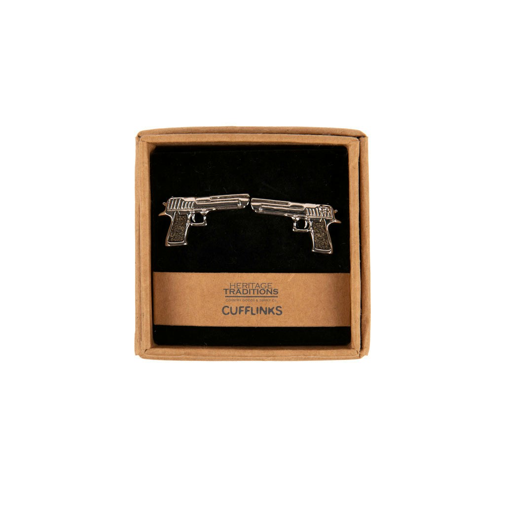Heritage Traditions Silver/Light/Salmon Cufflinks - Revolver