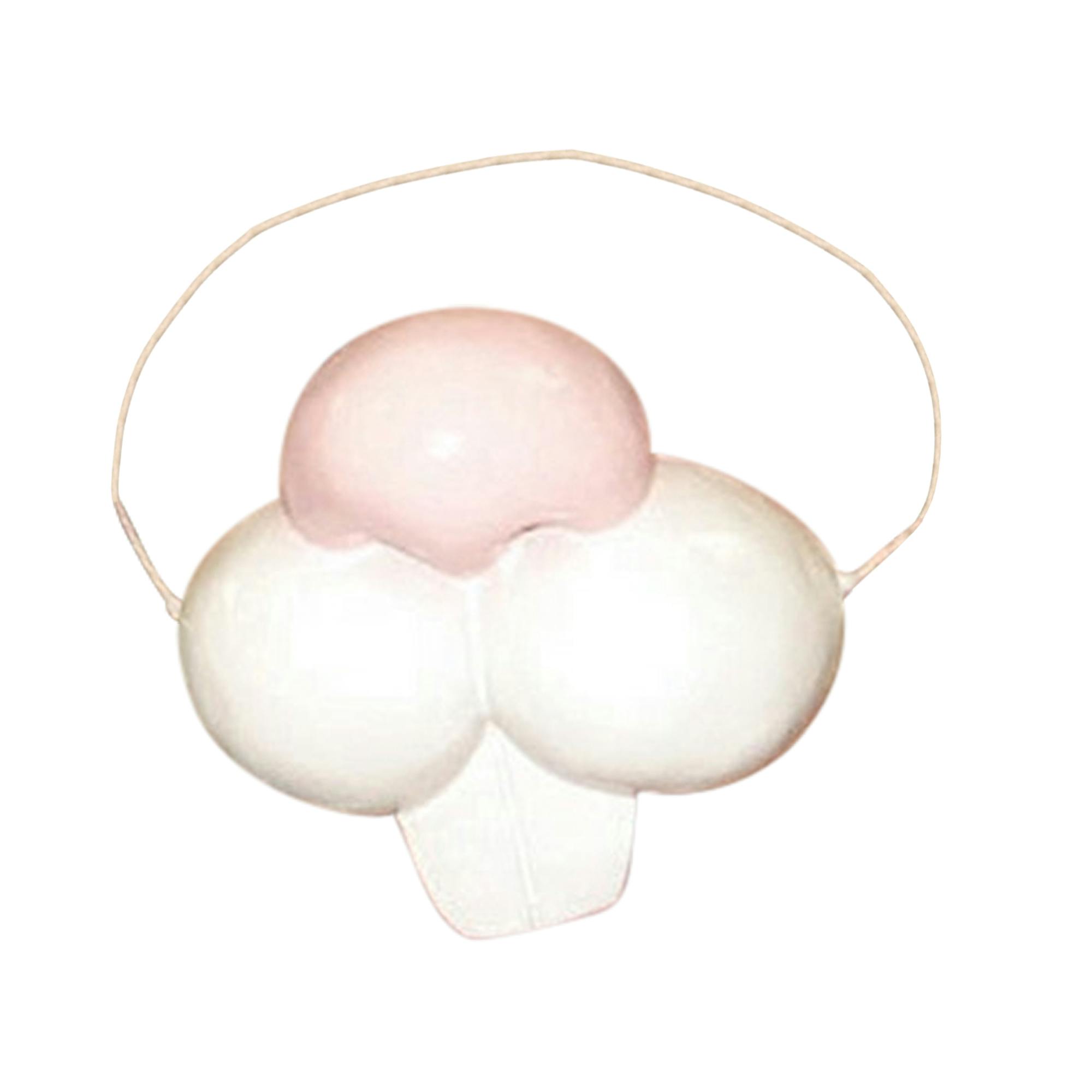 Bristol Novelty Pink/White Rabbit Nose Costume - One Size