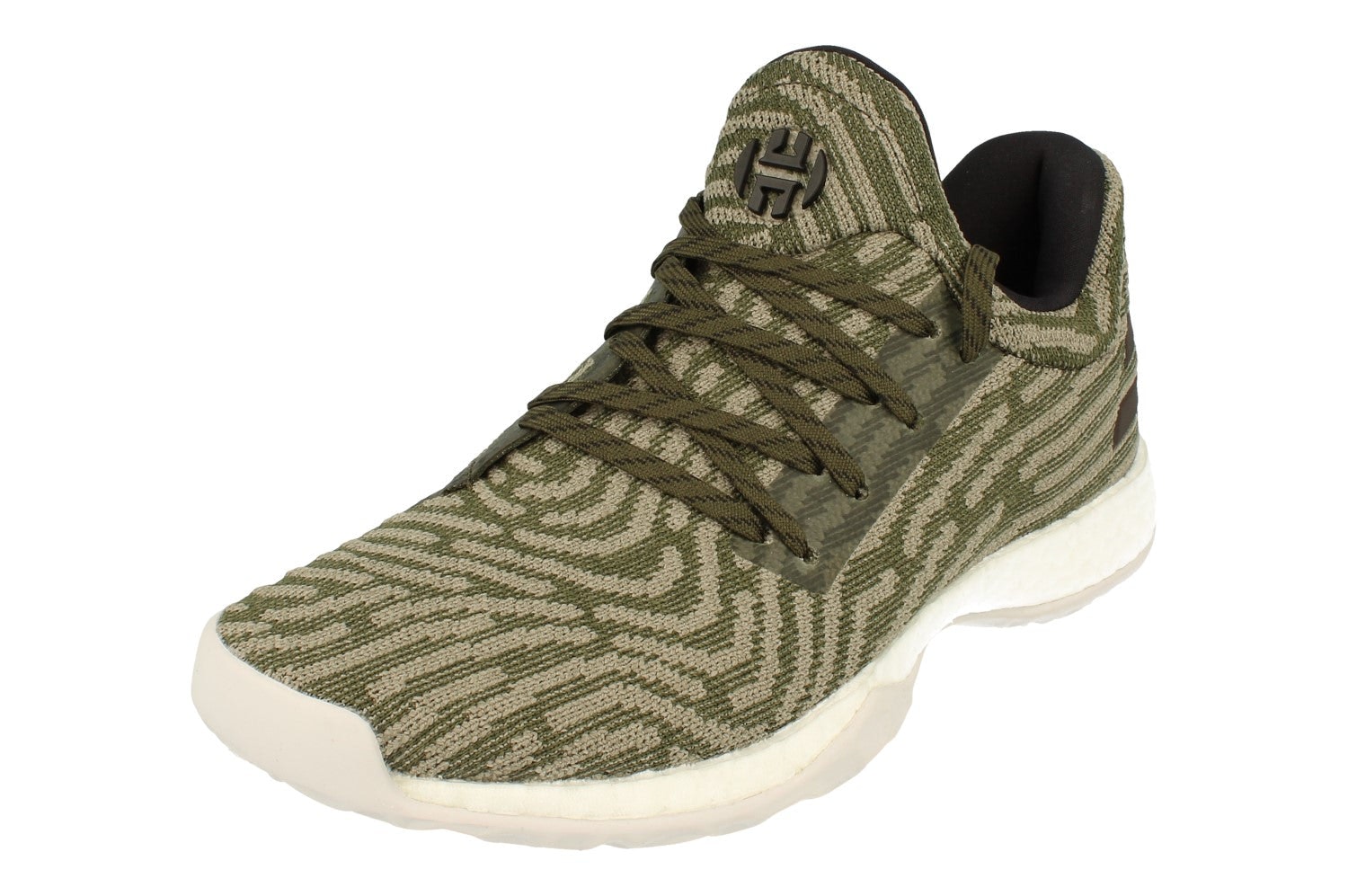 Adidas Men's White/Black/Green Harden Vol.1 Basketball Trainers Sneakers Ah2113 - Uk 6.5 | Us 7 | Eu 40