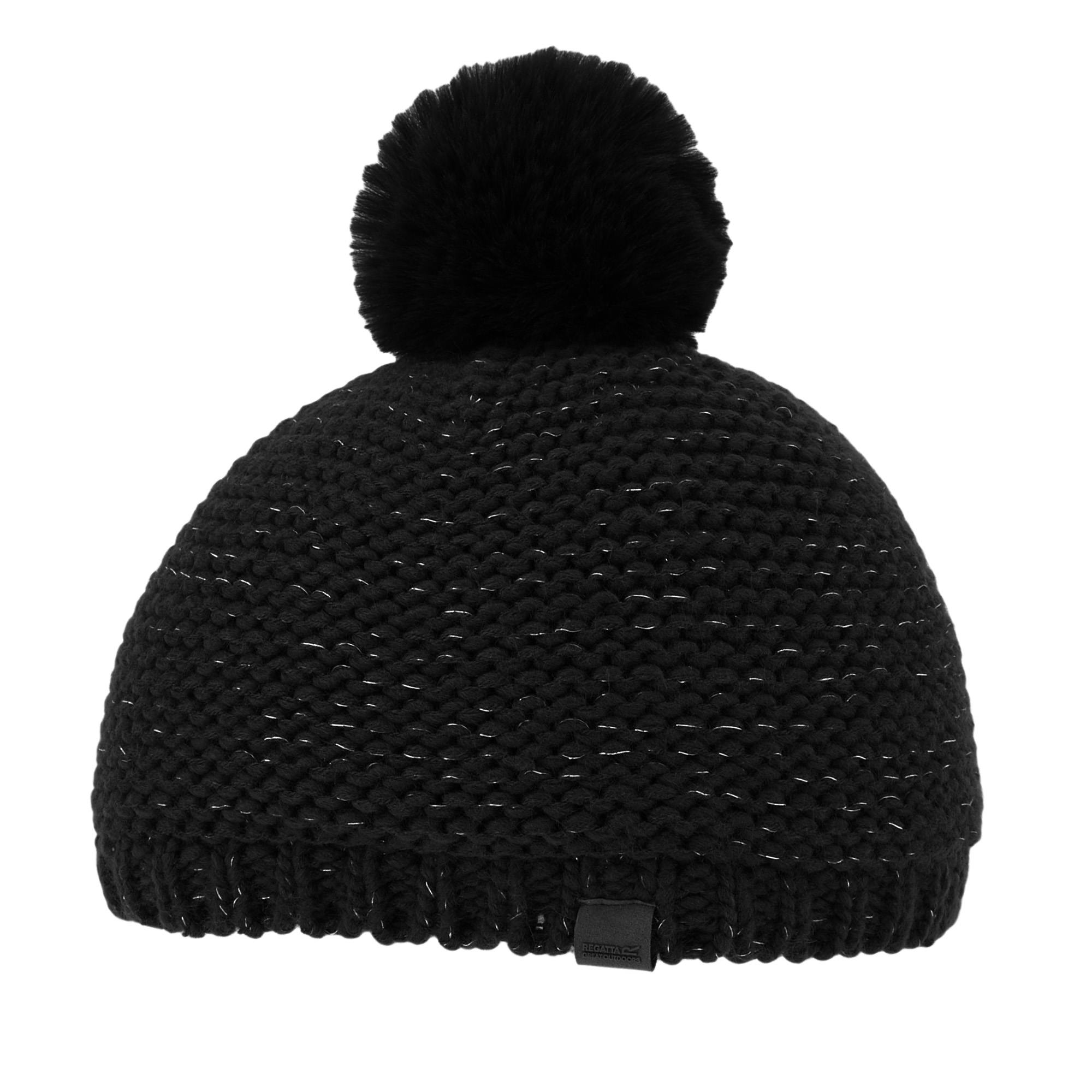 Regatta Women's Black / Lorelai V Beanie - One Size - 90% Acrylic/10% Polyester