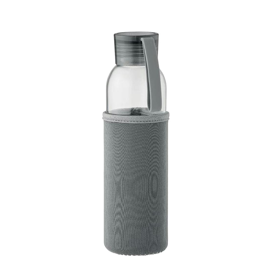 Midocean Grey Ebor Recycled Glass 500Ml Bottle - Stone - One Size - Stone