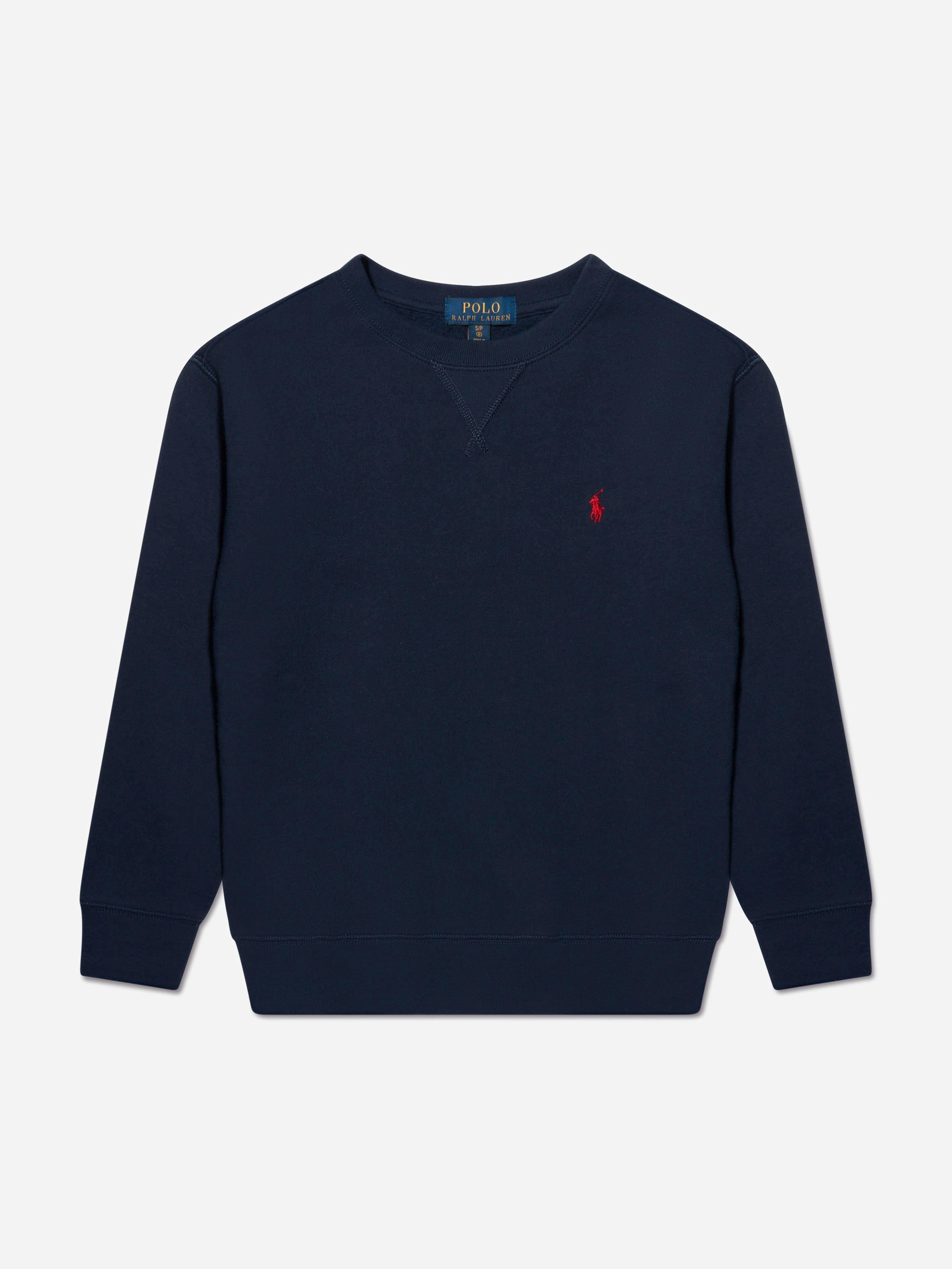 Ralph Lauren Kids Boys Logo Sweatshirt In Navy - Navy - 12 - 14 Yrs