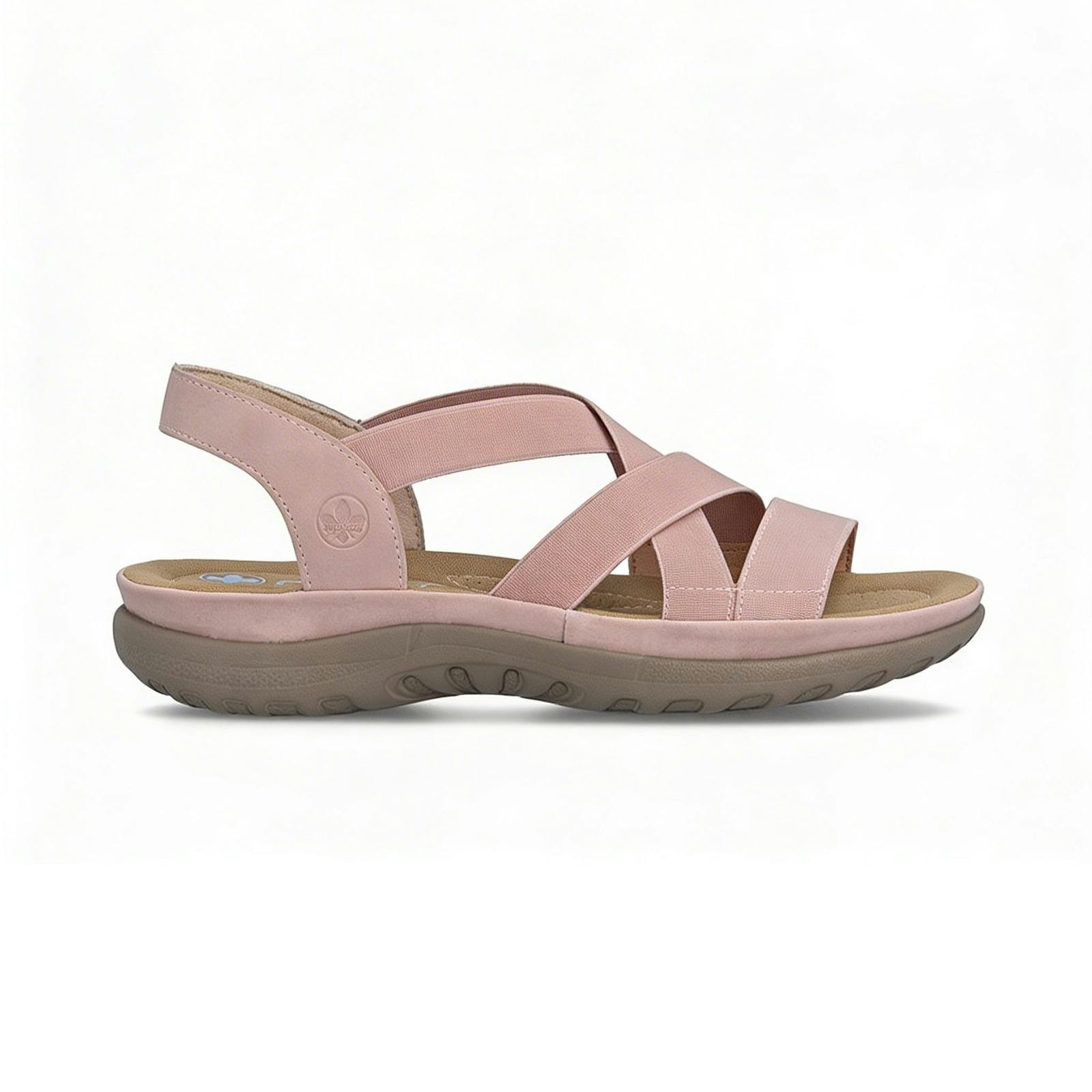 Rieker Women's Pink 64857 Ankle Strap Sandals Rose - Uk 7.5