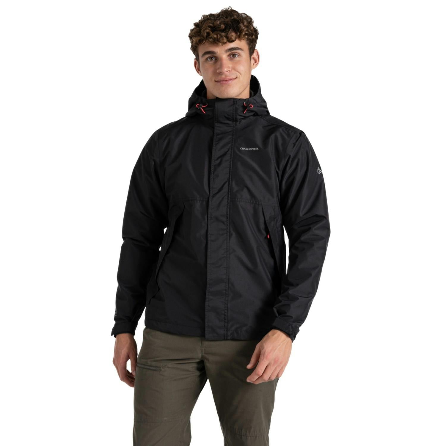 Craghoppers Men's Black Ossus Waterproof Jacket - Xs - 100% Mixed