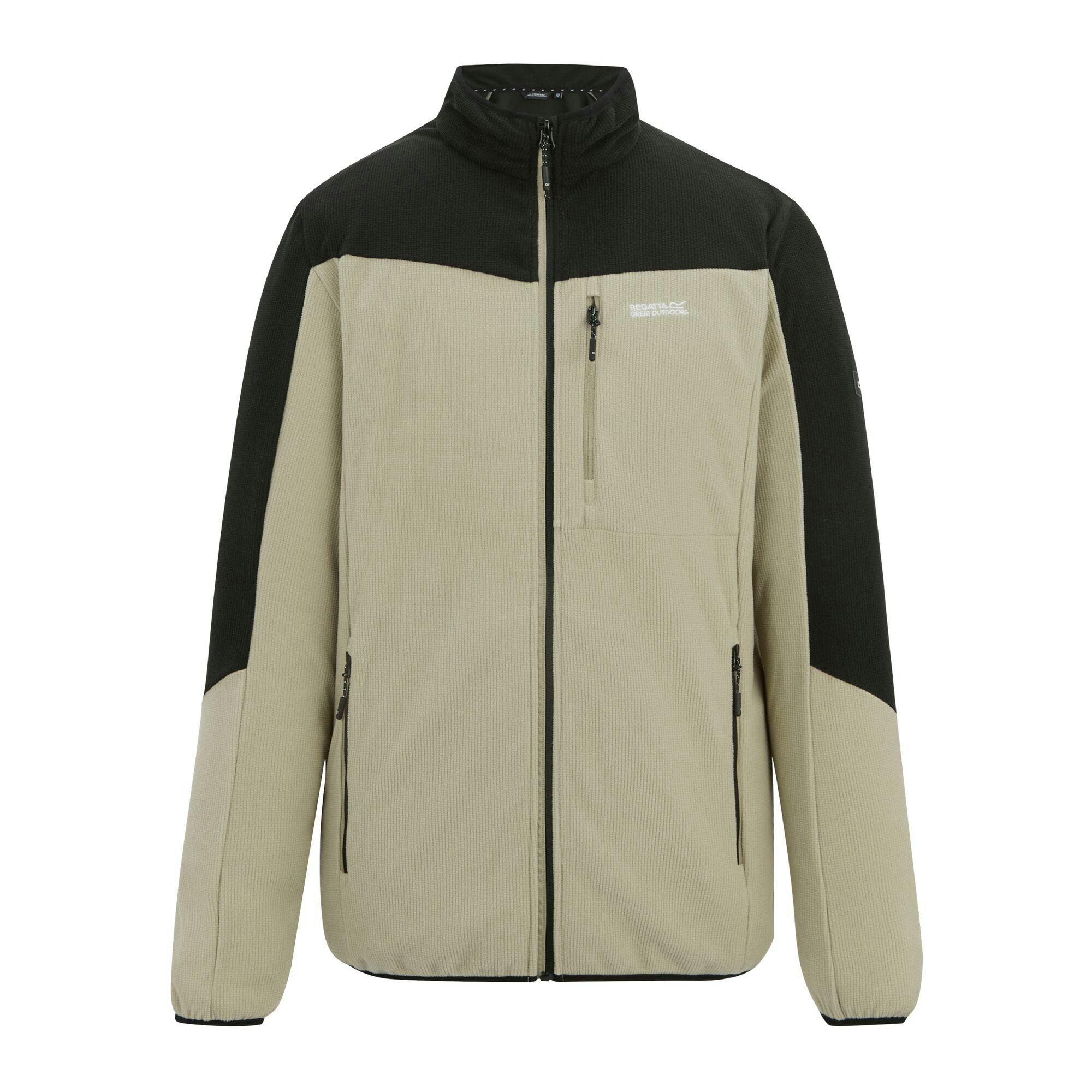 Regatta Men's Black Freesdale Fleece Jacket - Abbeystone/ - Xxl - Abbeystone/ - 70% Polyester/30% Recycled Polyester