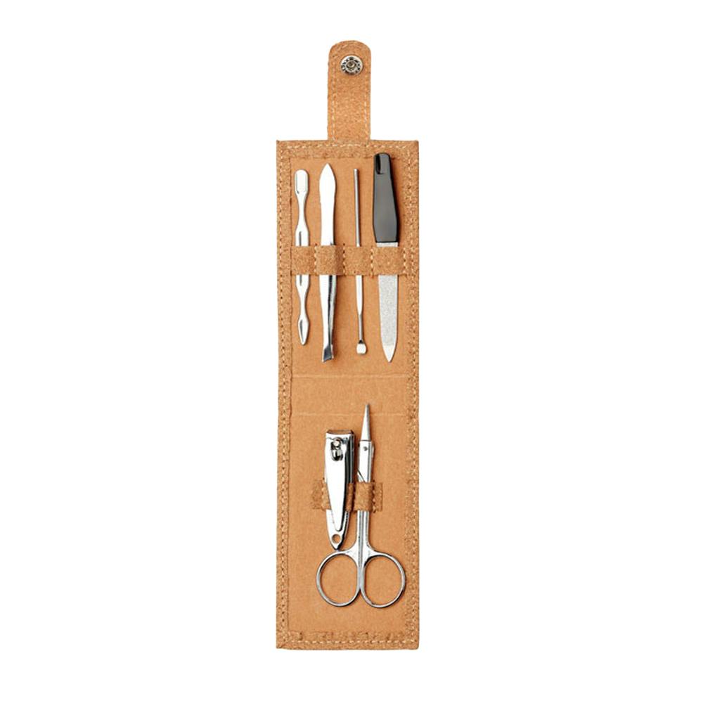 Midocean Beige Nailkit Cork Manicure Set (Pack Of 6) - One Size