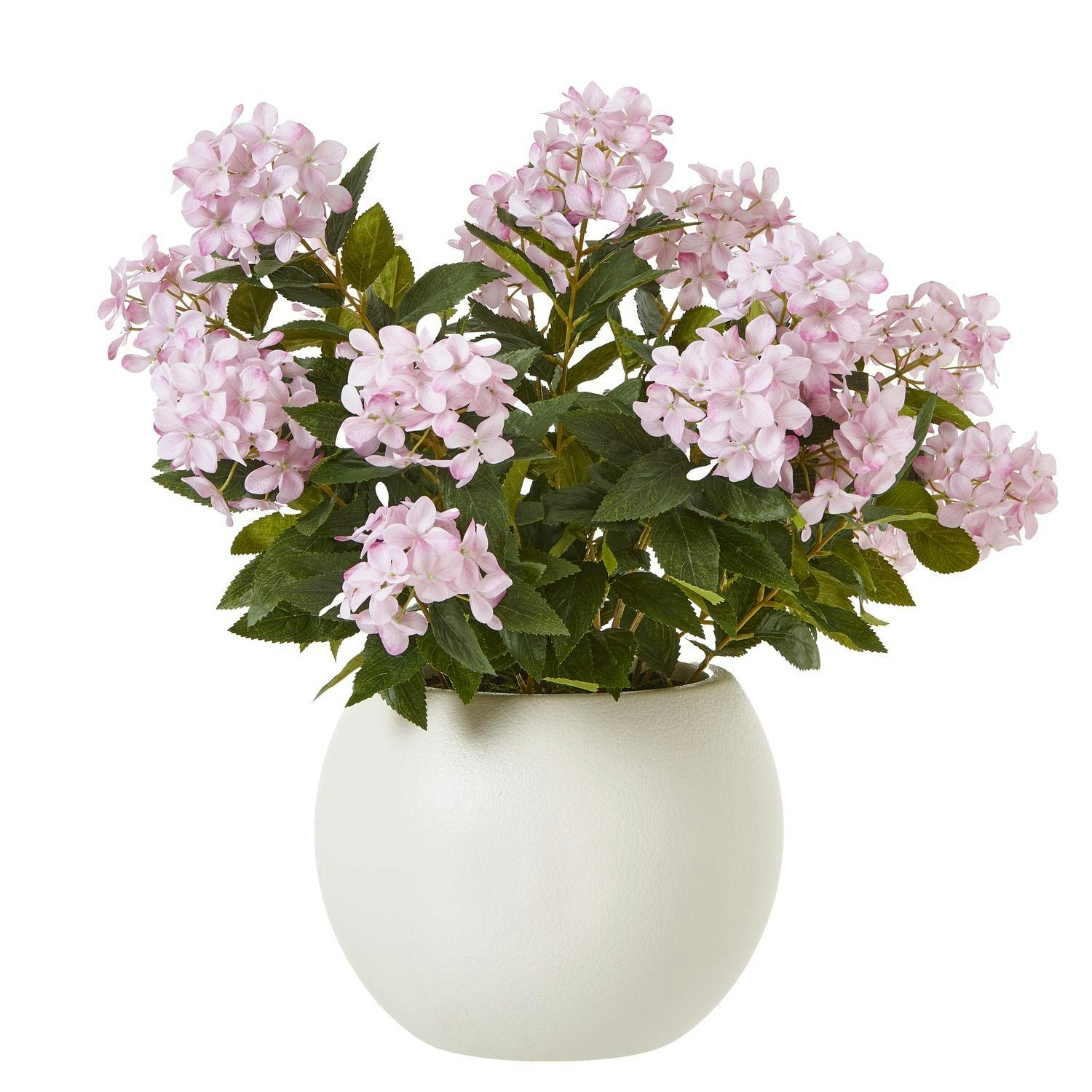 Hill Interiors Pink Hydrangea Artificial Potted Plant - 71Cm X 55Cm X 55Cm - 100% Mixed