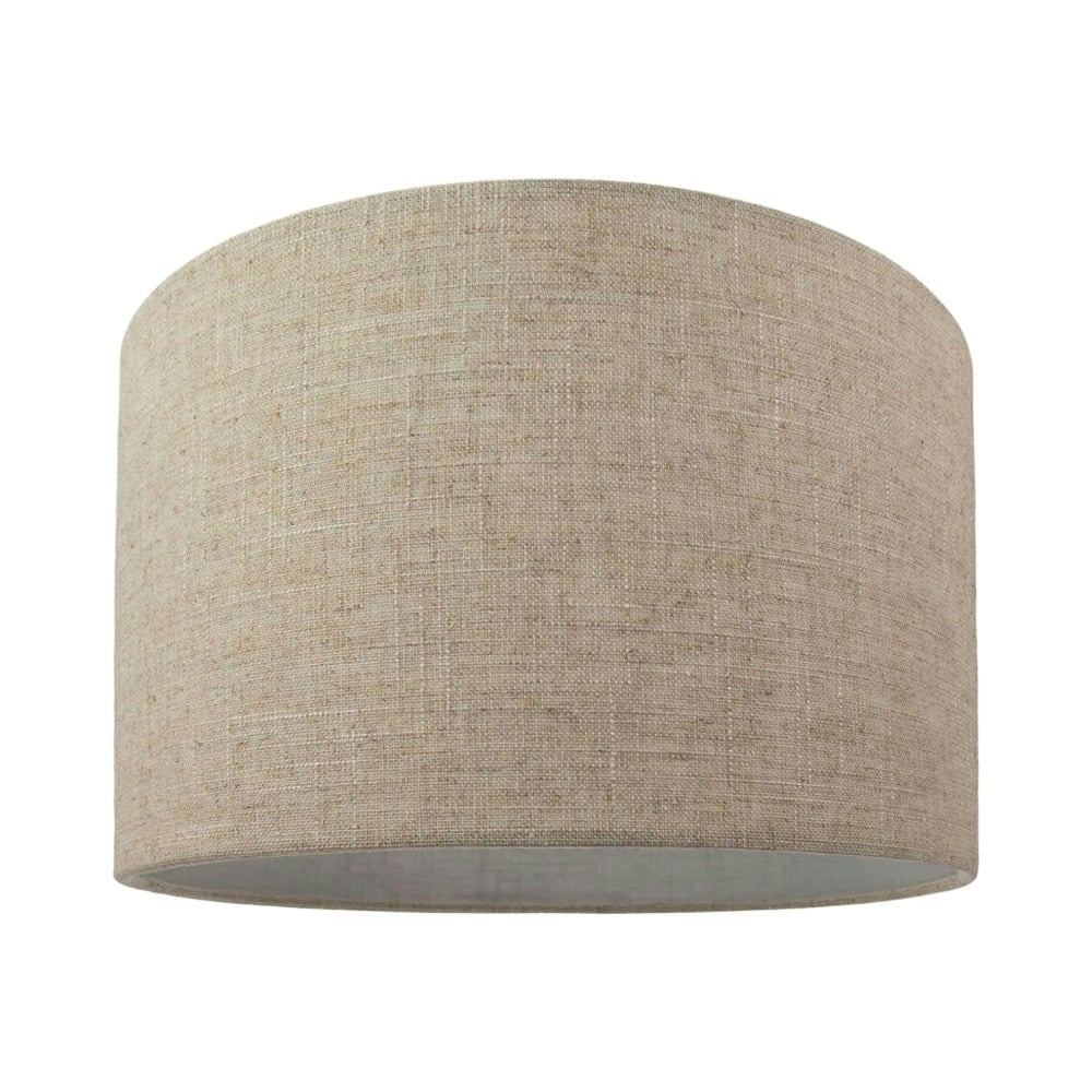 Rackhams Light Contemporary And Stylish Natural Linen 14" Lamp Shade In Oatmeal - 35Cm Diameter