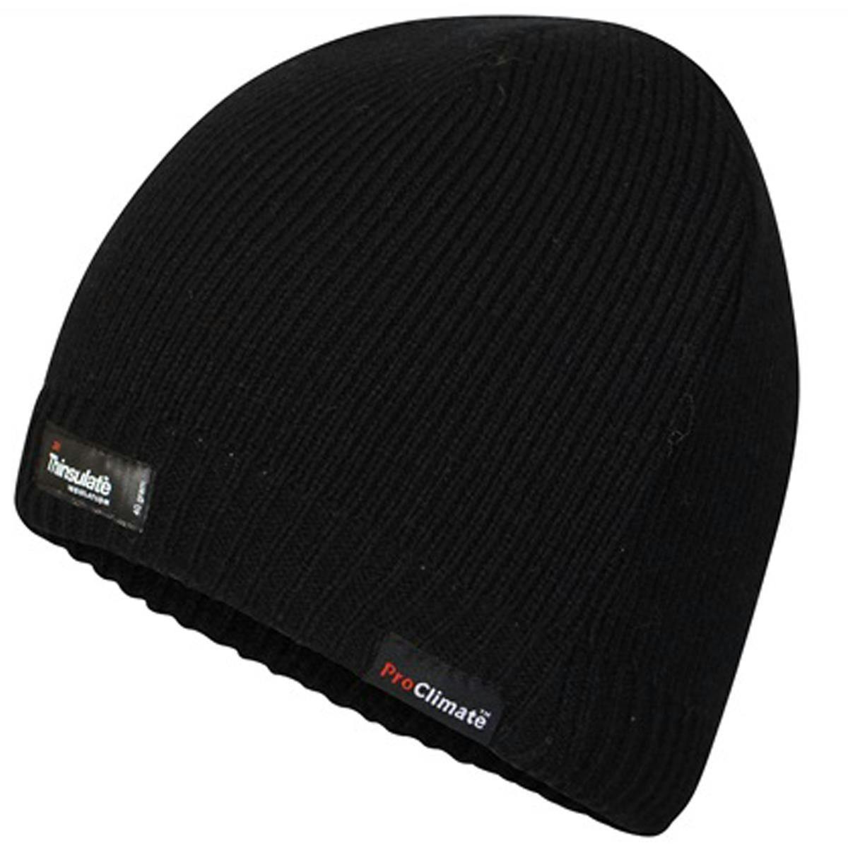 Coolandnew Unisex Black Proclimate Waterproof Thinsulate Beanie - M/L