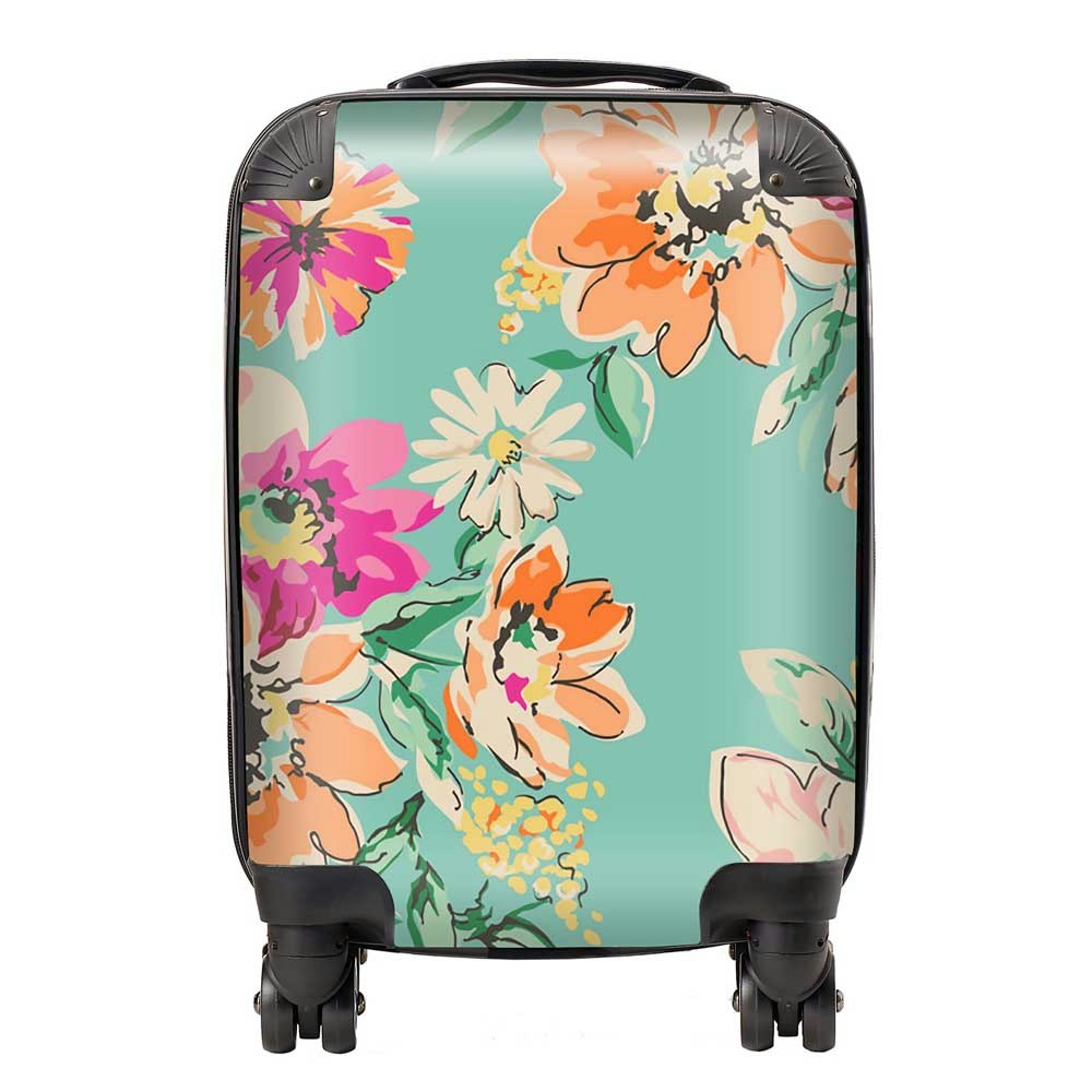 Warren Reed Bright Flower Sketch Suitcase - Mini Cabin
