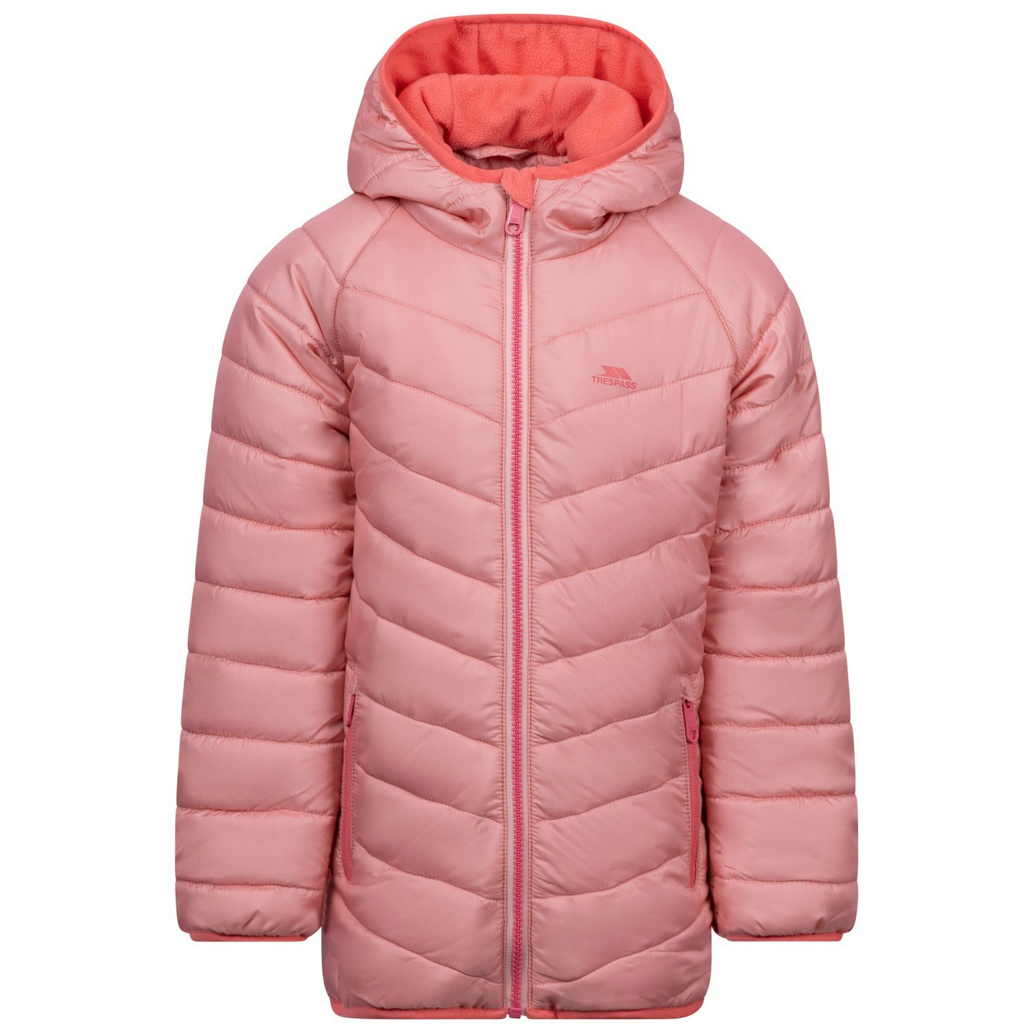 Trespass Kids Valard Quilted Jacket - Mid Rose - 11-12 Years - Mid Rose