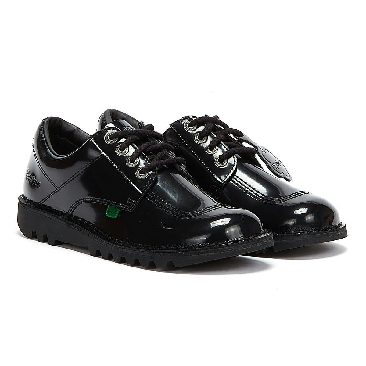 Kickers Women's Black - 1-10688 Low Pat - Uk 5 / Eu 38 / Us 6