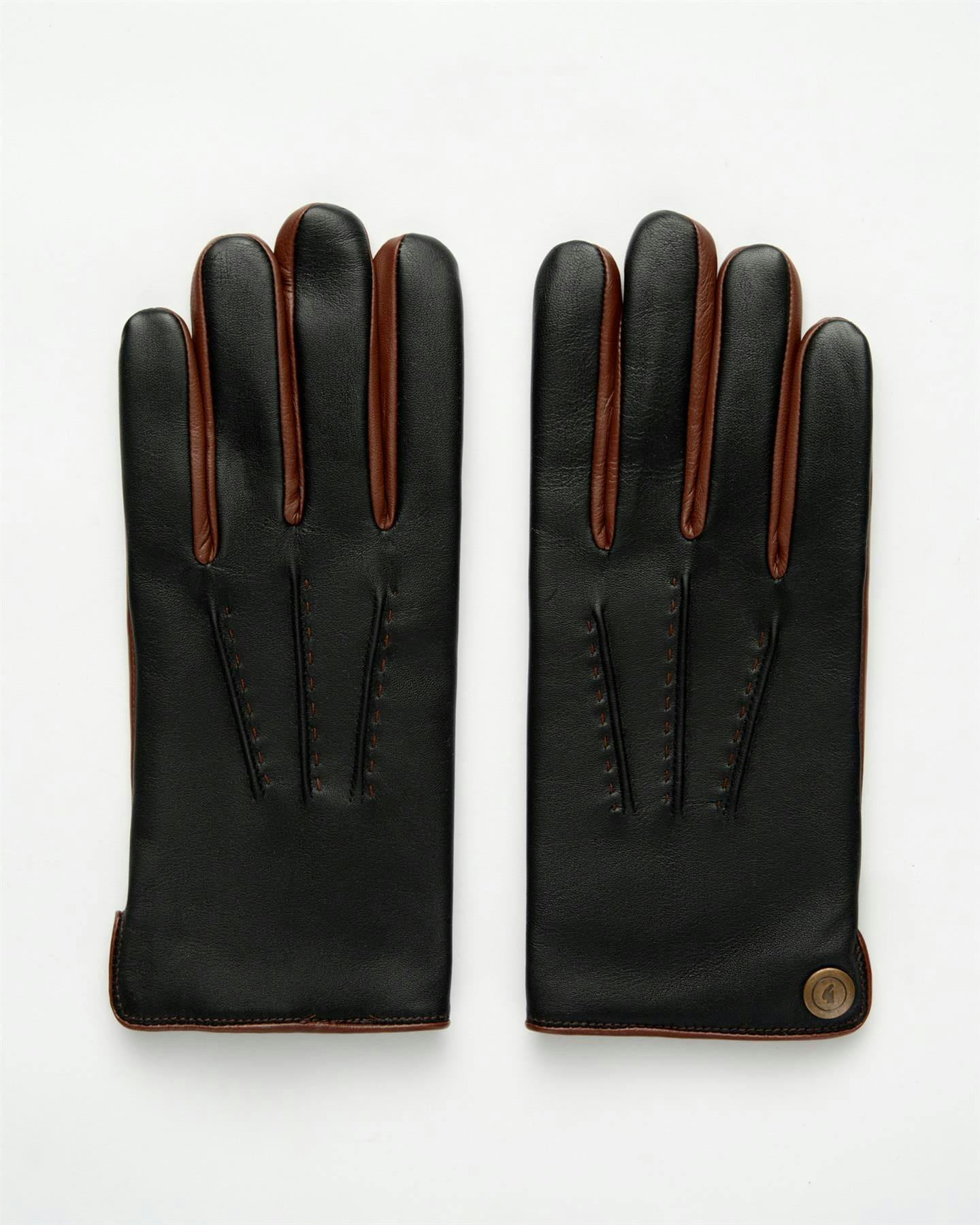 Gabicci Black Agabg04 Two Tone Glove - L/Xl
