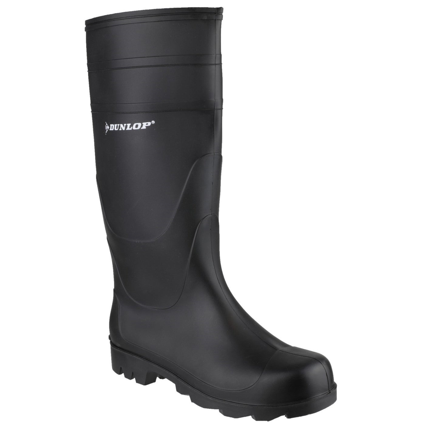 Dunlop Men's Black Universal Pvc Welly / Wellington Boots - Size 39 Eur
