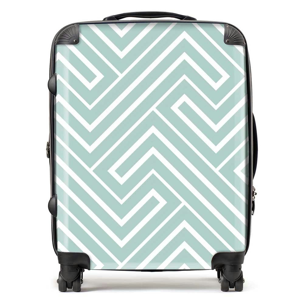 Warren Reed Geometric Modern Ornment Suitcase - Large