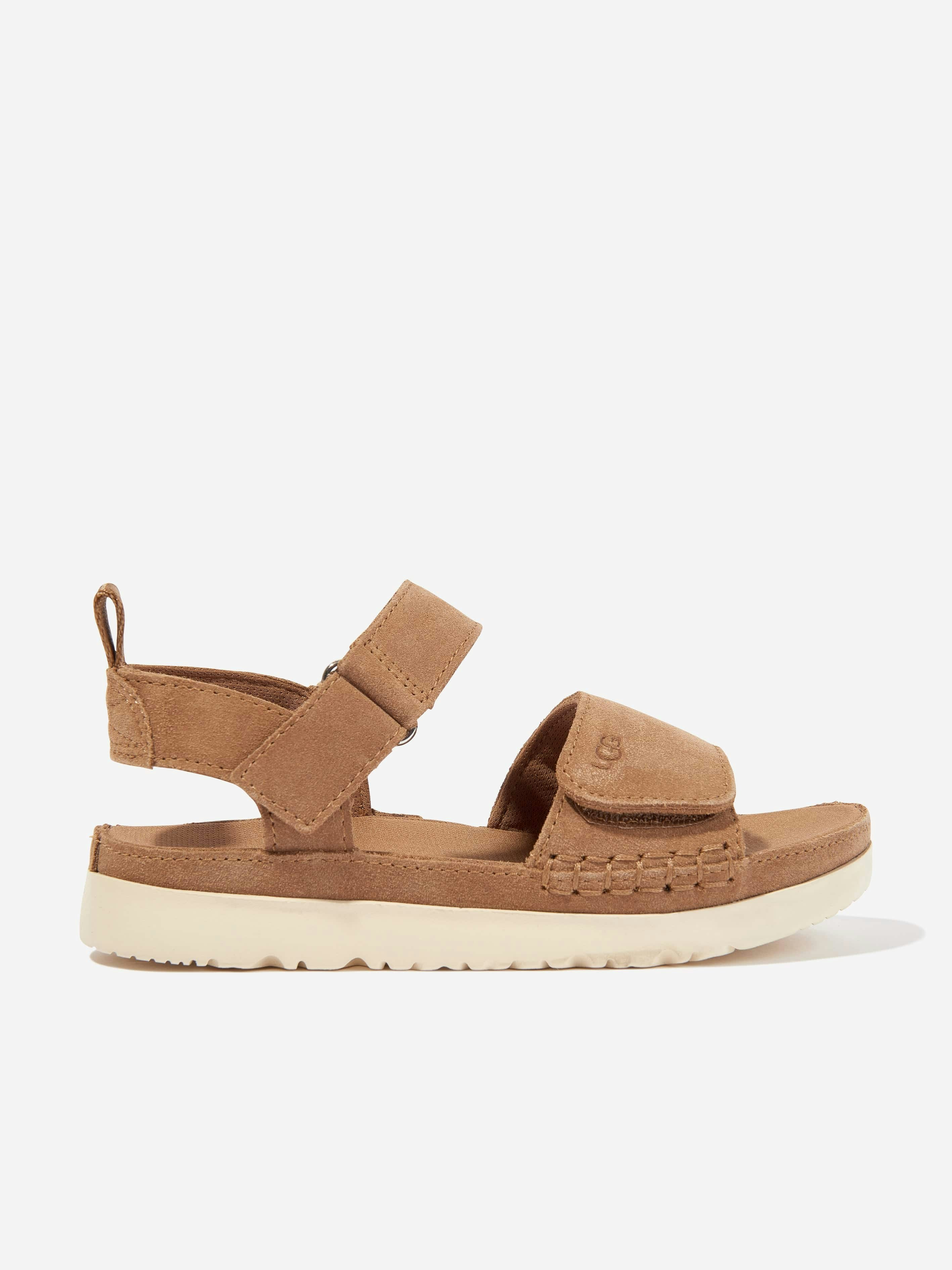Ugg Girls Brown Goldenstar Sandals In - Eu 31 Uk 12 Us 13