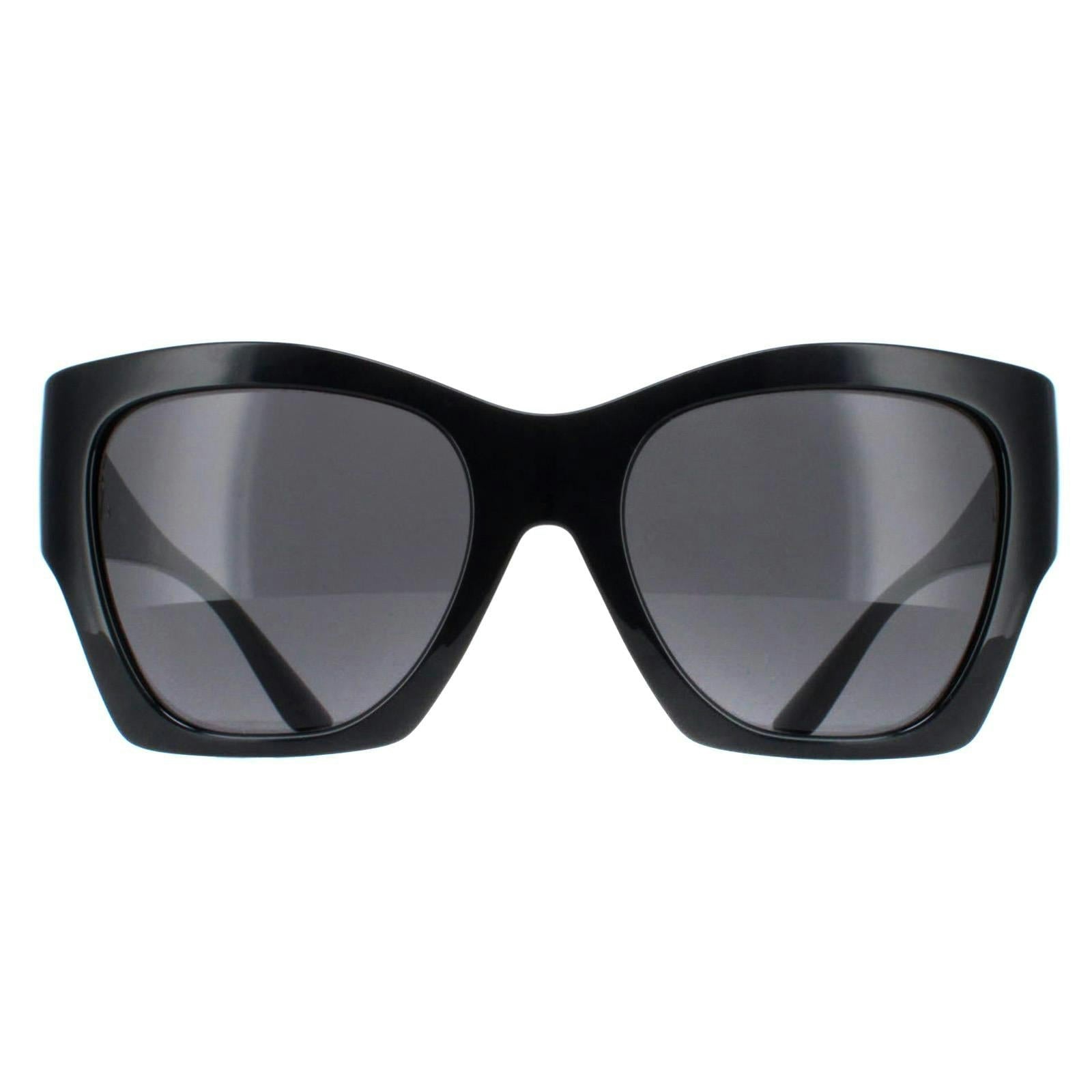 Versace Grey Woman Ve4452 Gb1/87 Sunglasses Injected Black Geometric Normal - Image 5
